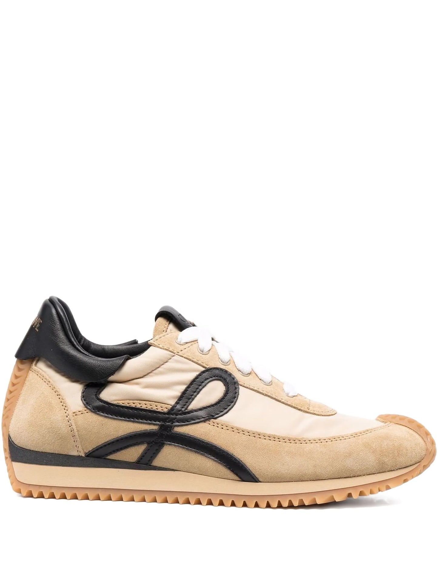 multi-panel lace-up sneakers
