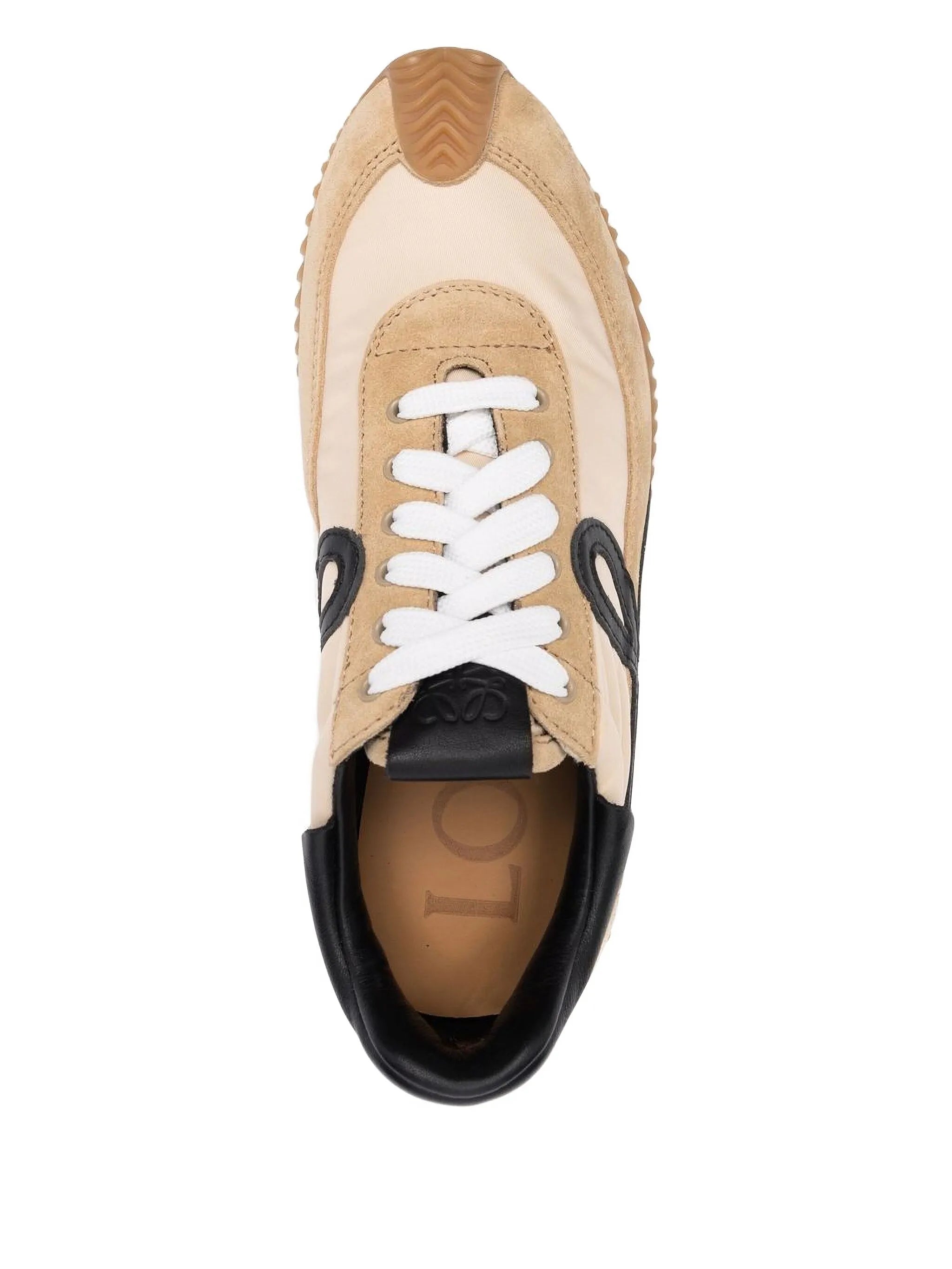 multi-panel lace-up sneakers