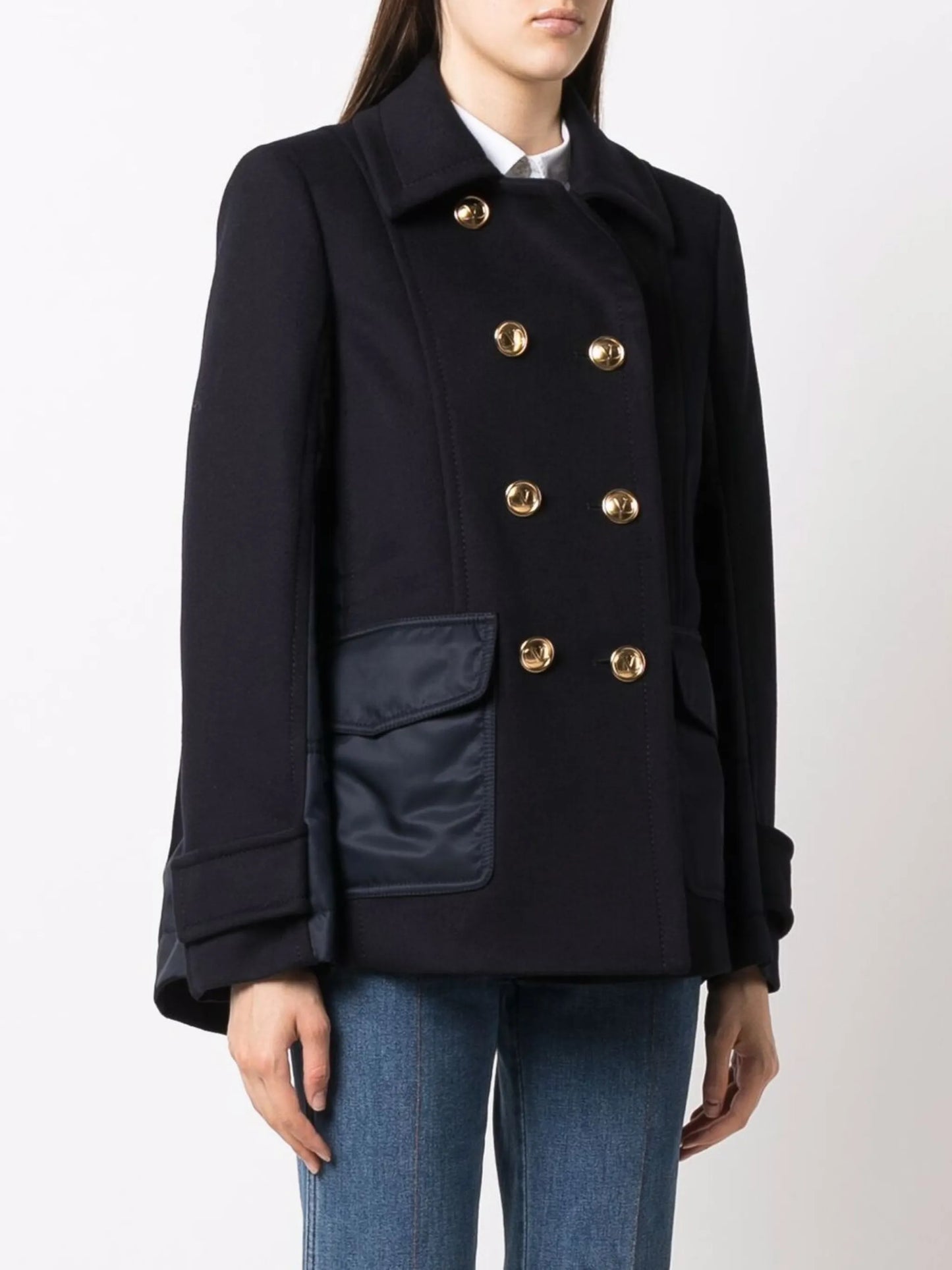 double-breasted coat