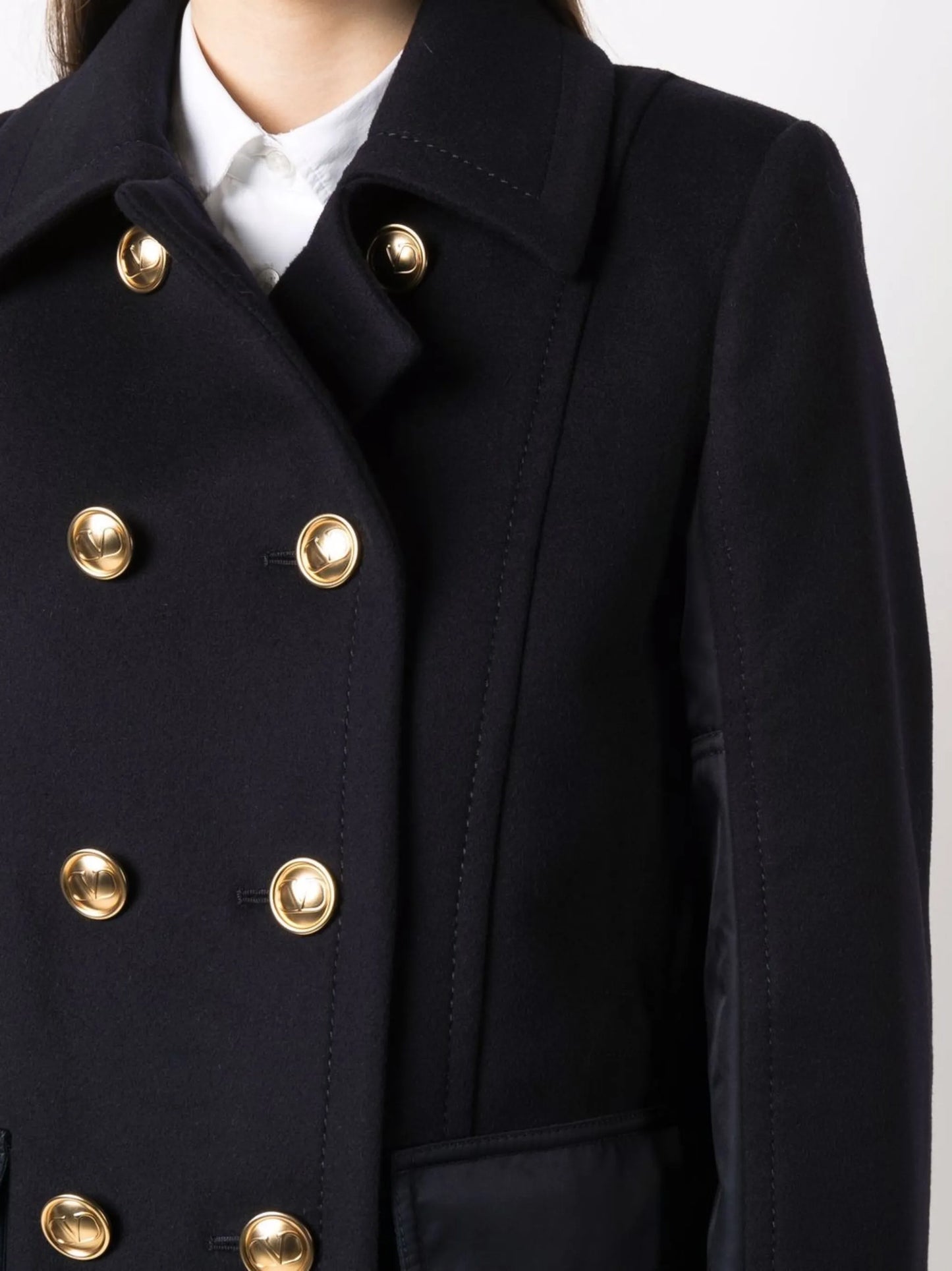 double-breasted coat
