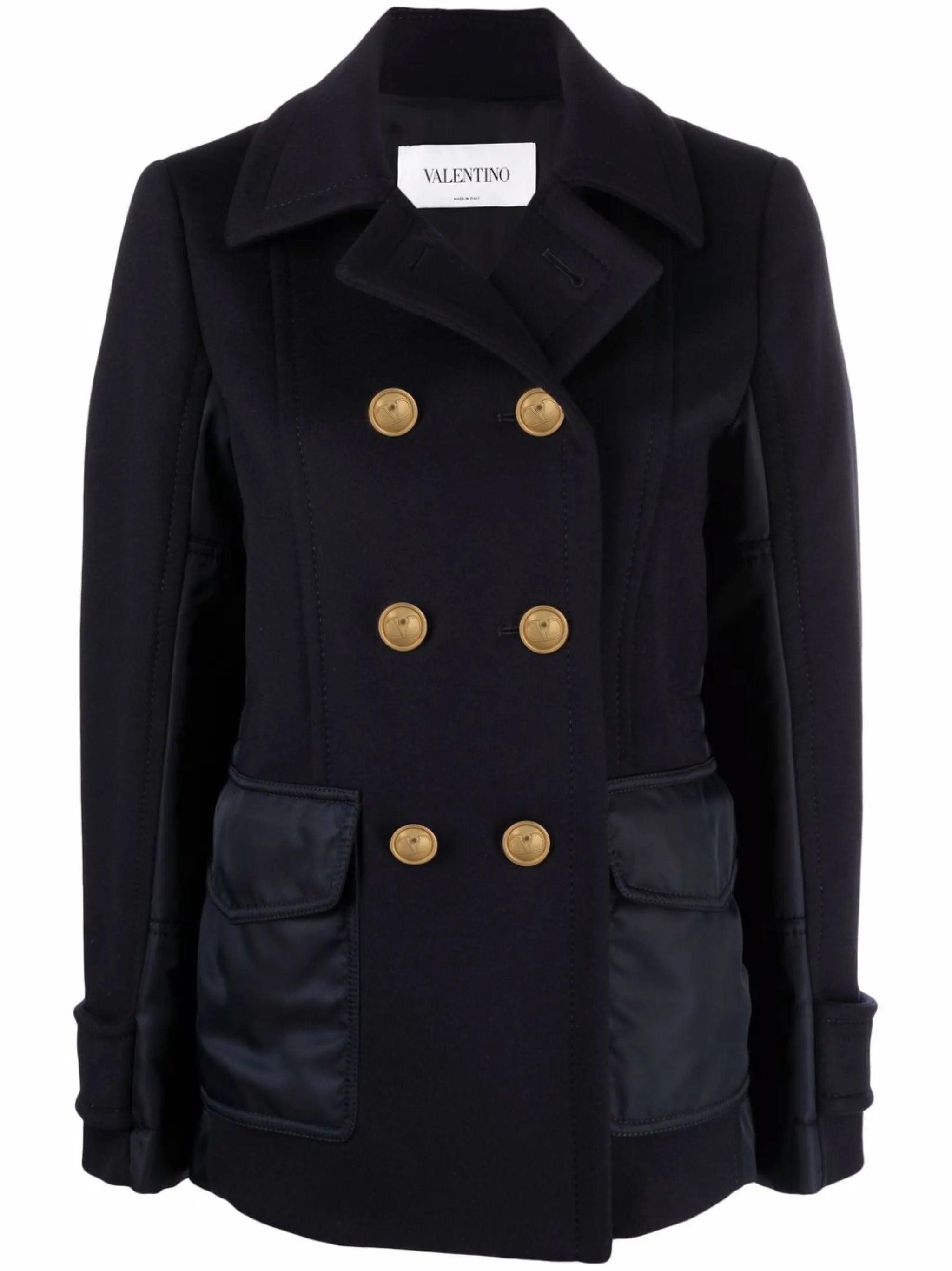 double-breasted coat