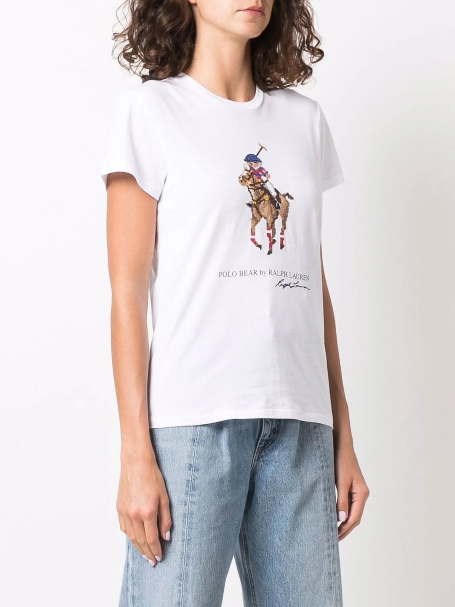 Polo Teddy-print cotton T-shirt