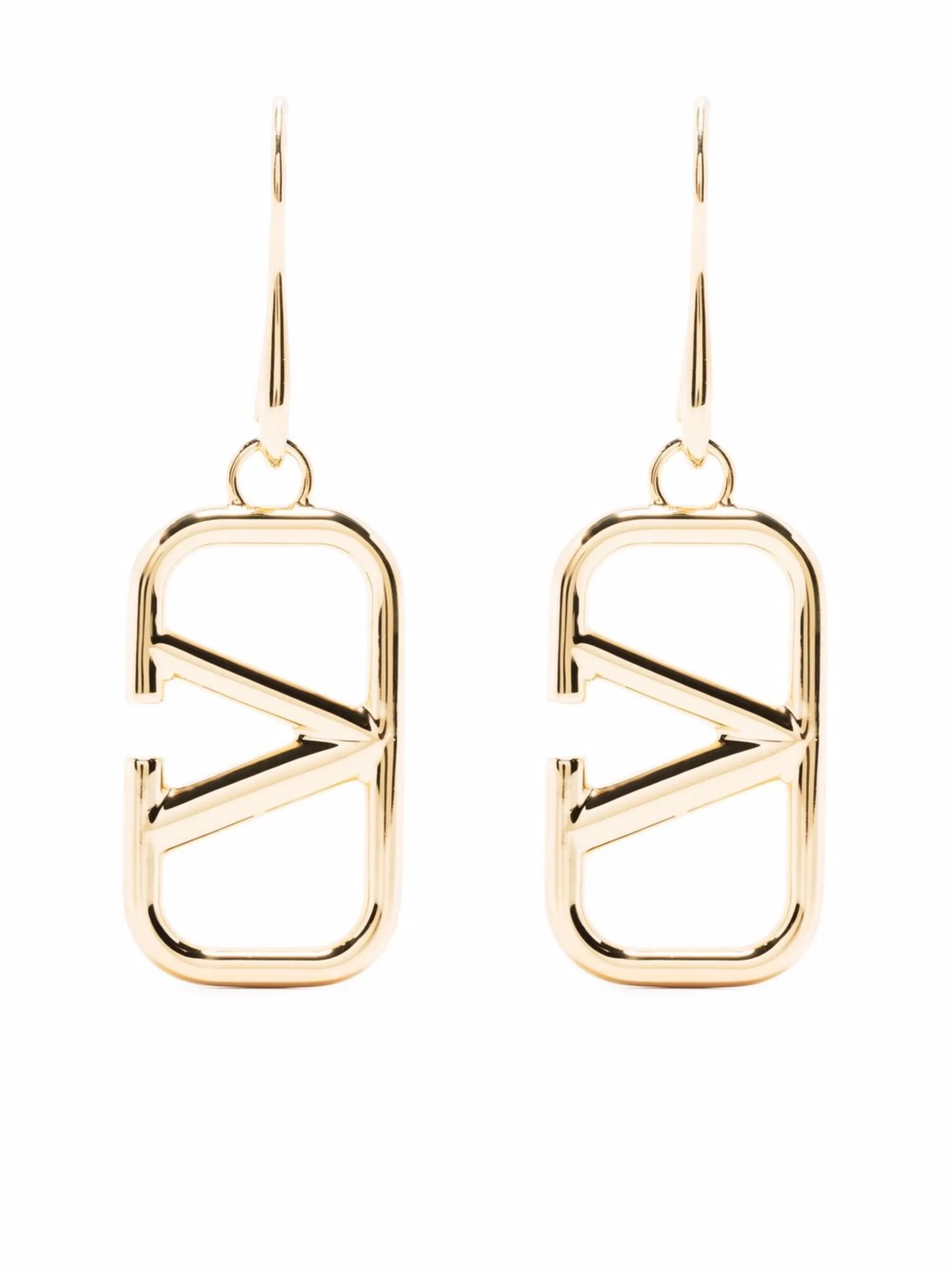 VLogo drop earrings