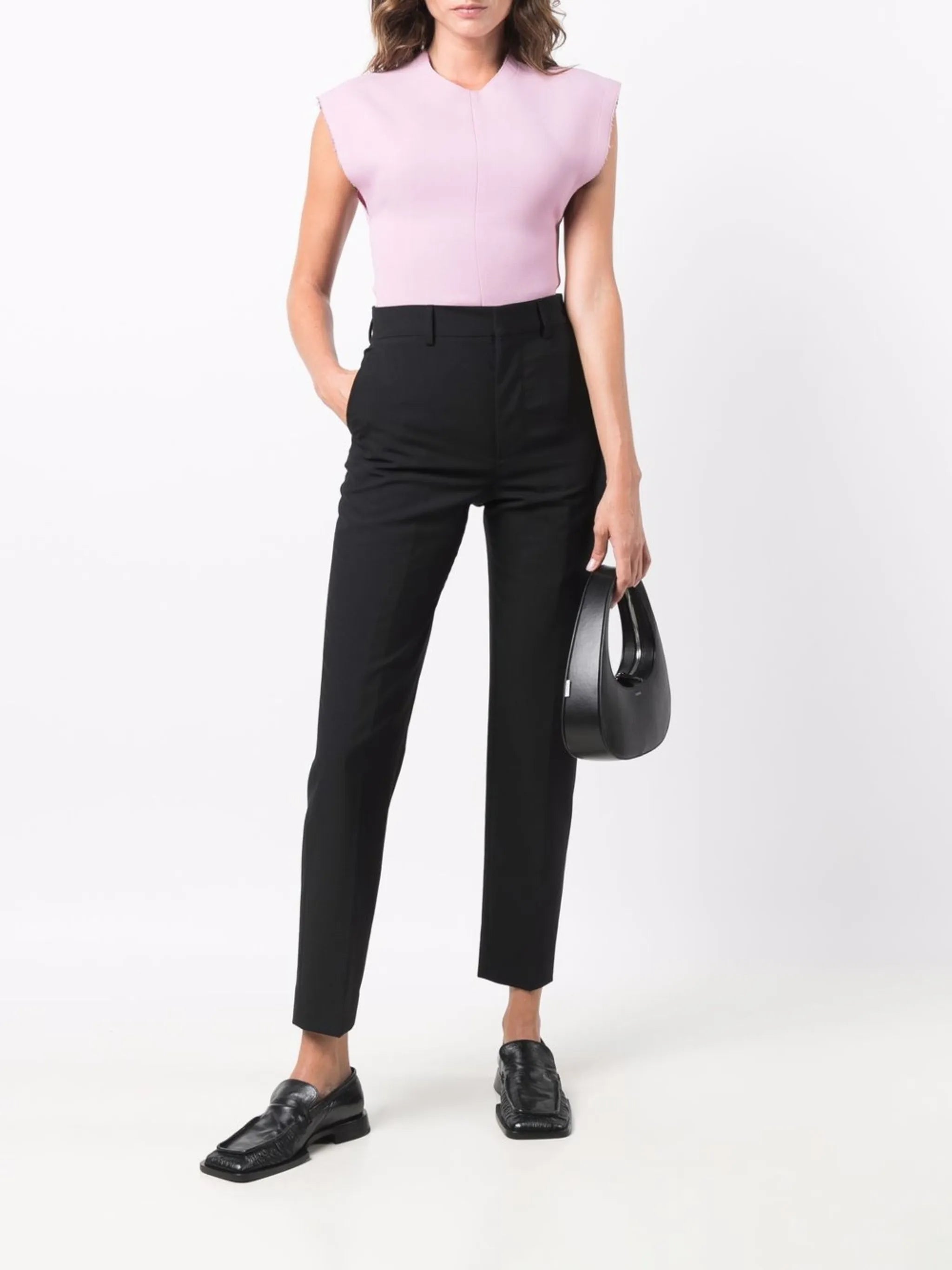 tapered tailored trousers