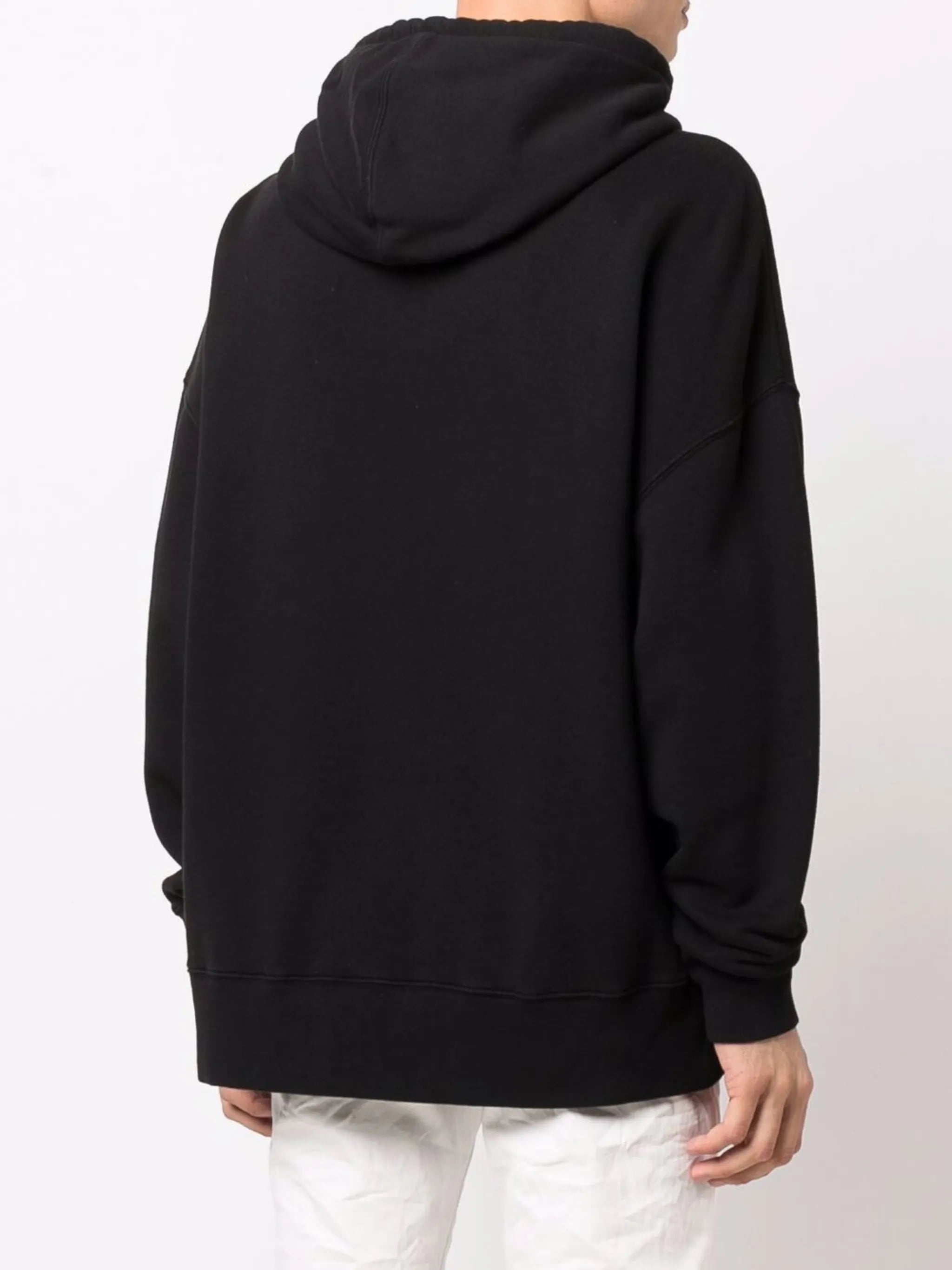 logo-print cotton hoodie