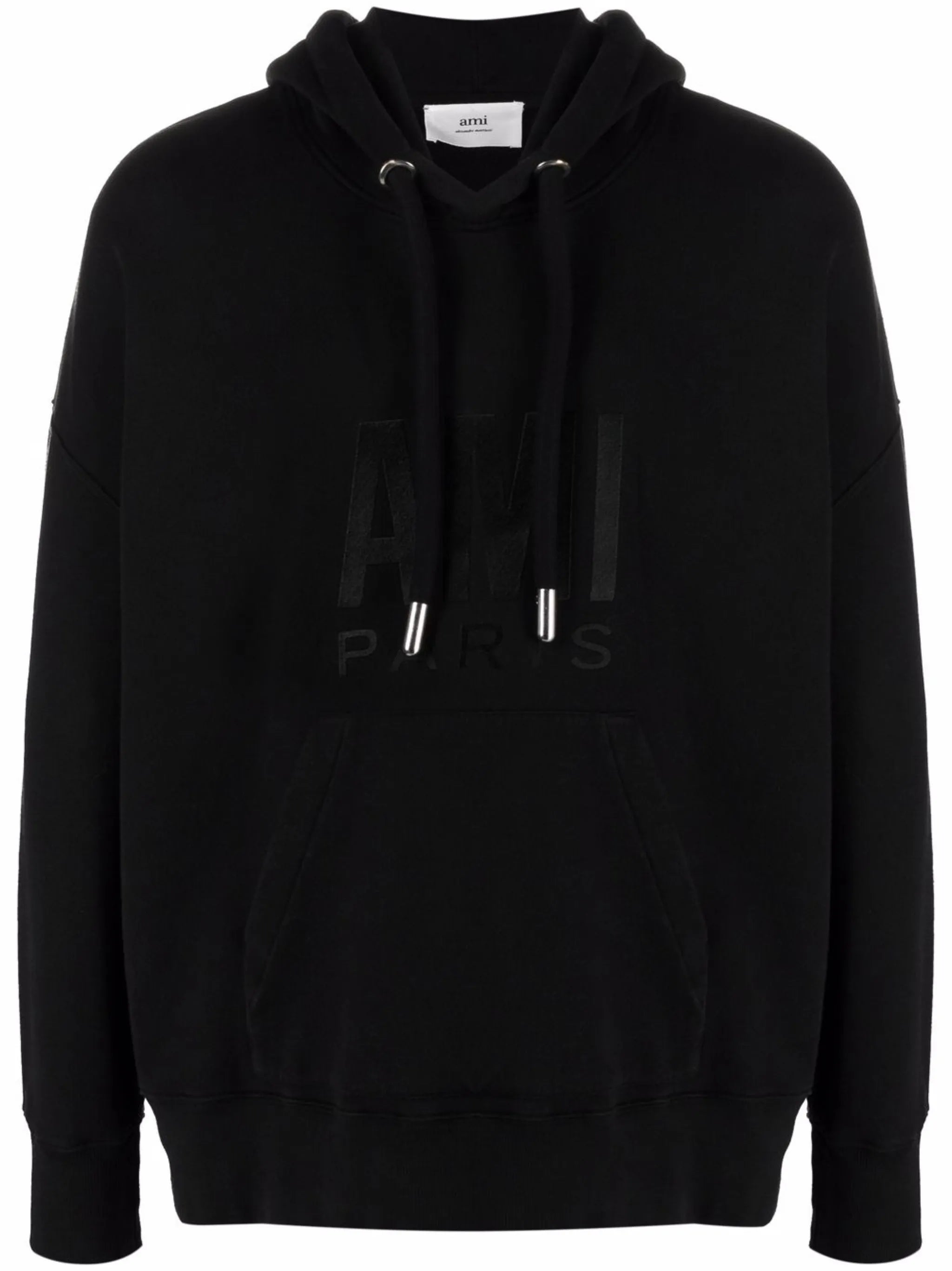 logo-print cotton hoodie
