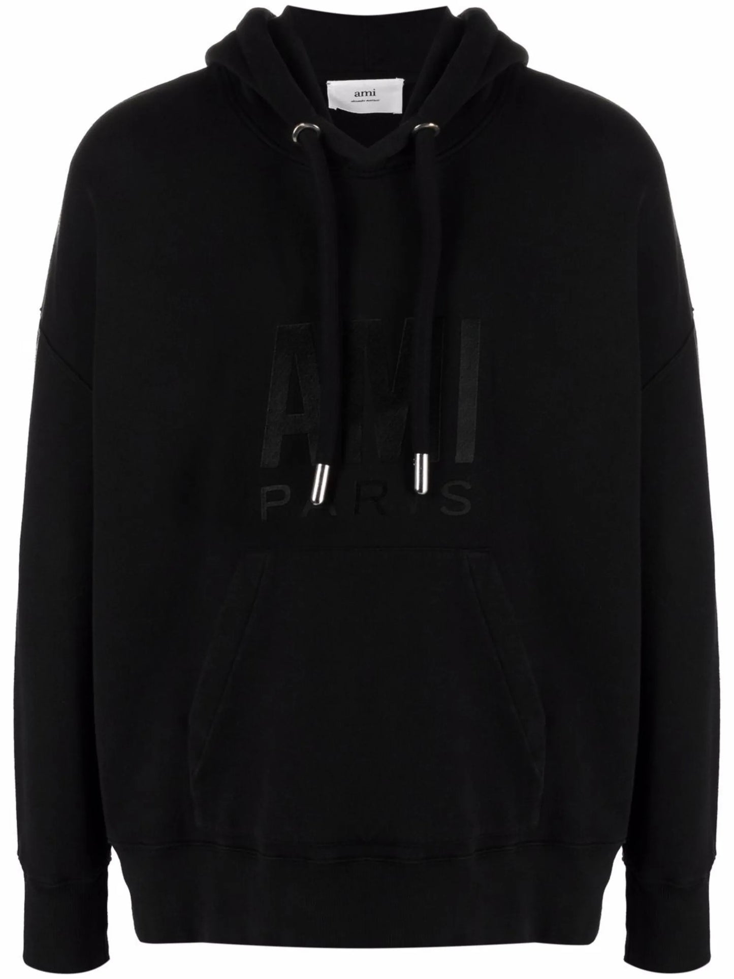 logo-print cotton hoodie