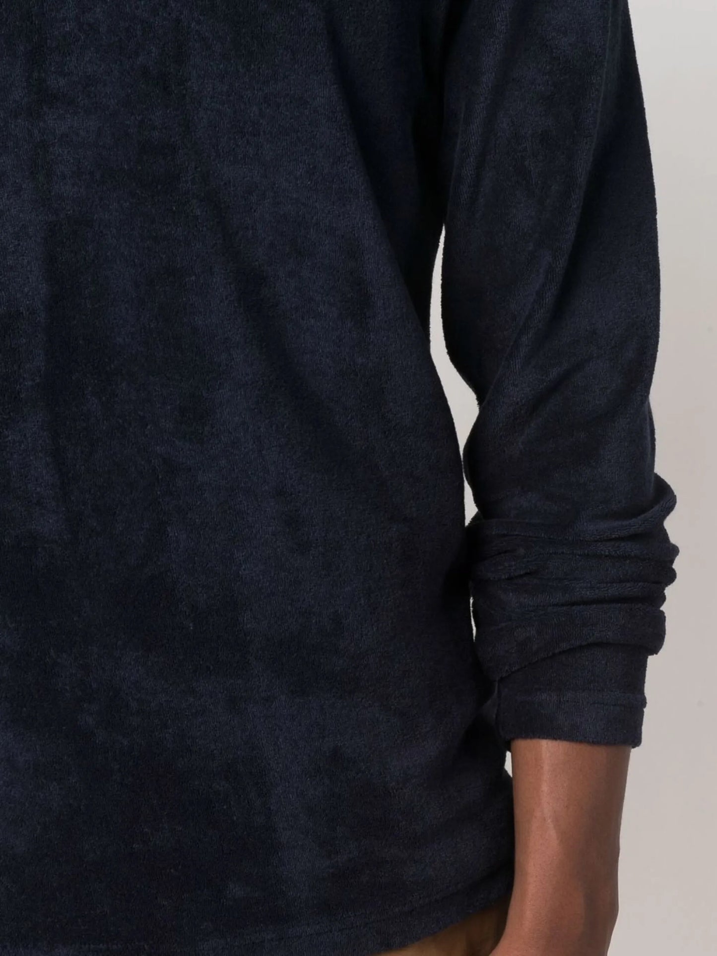 long-sleeved cotton polo shirt