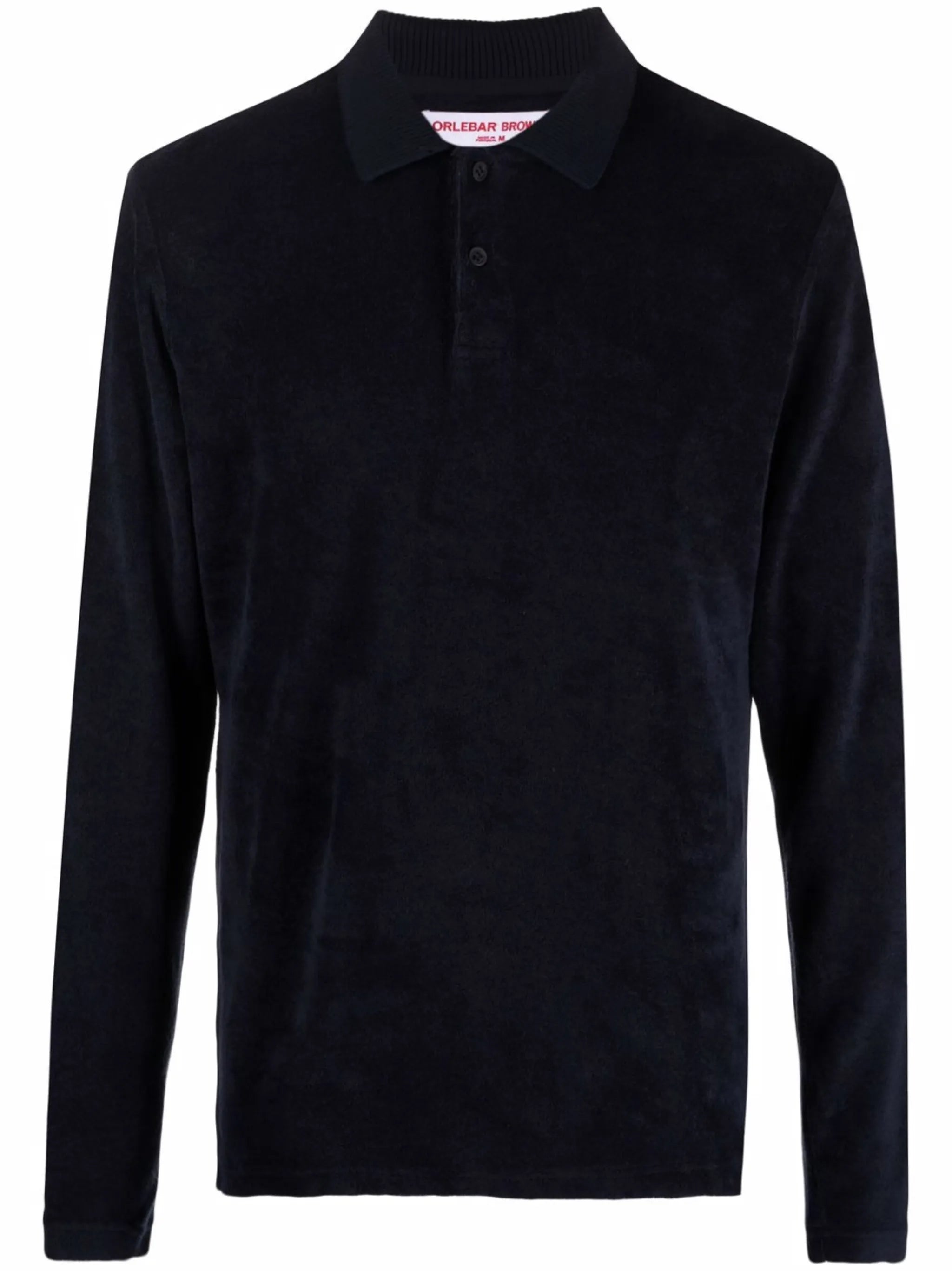 long-sleeved cotton polo shirt