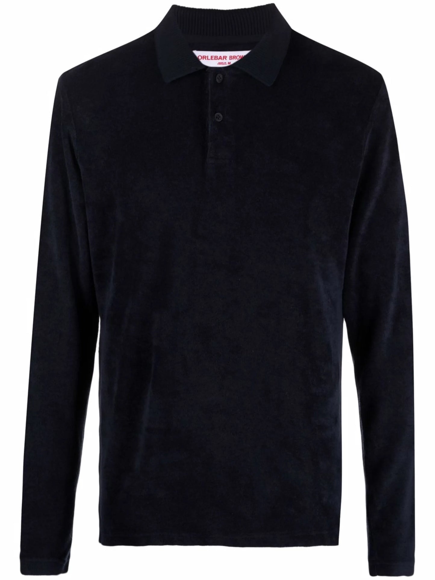 long-sleeved cotton polo shirt
