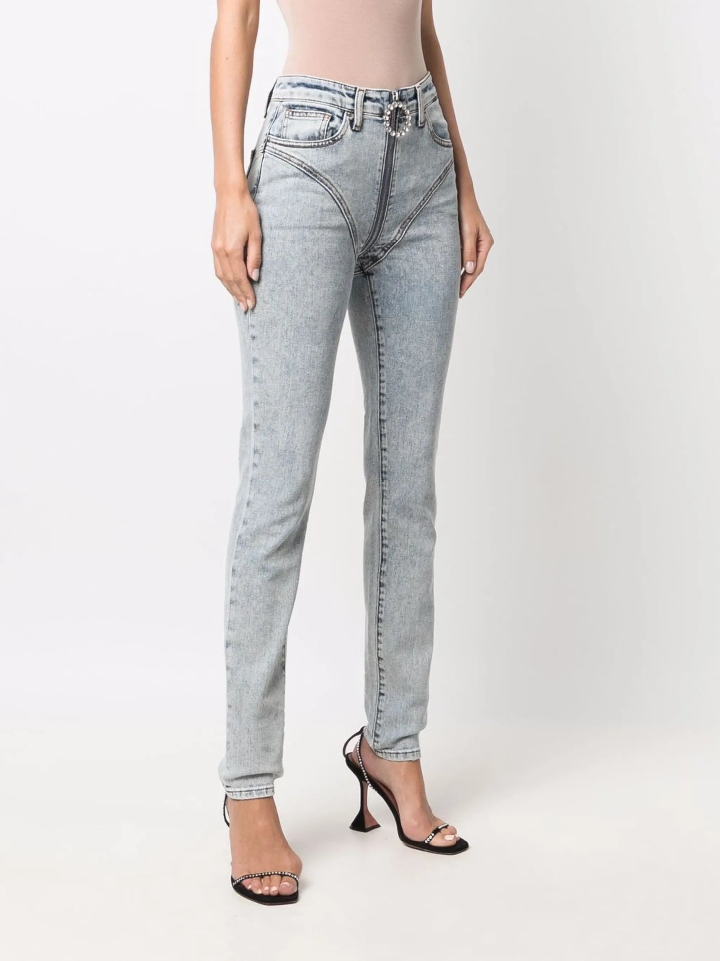 light wash skinny jeans