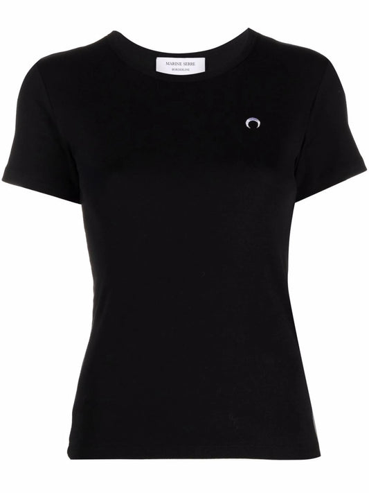 embroidered-logo organic-cotton T-shirt