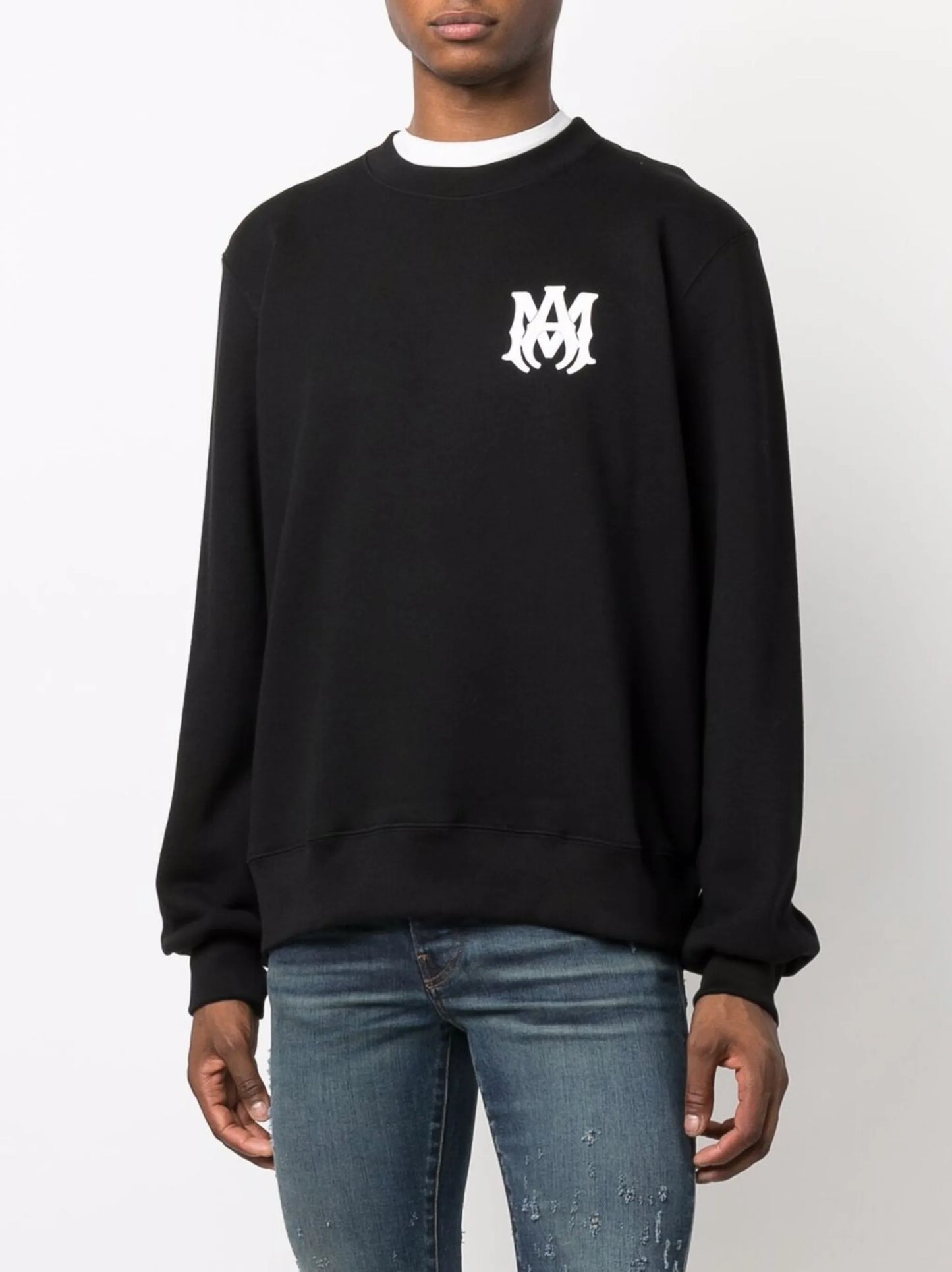 logo-print long-sleeve cotton sweatshirt