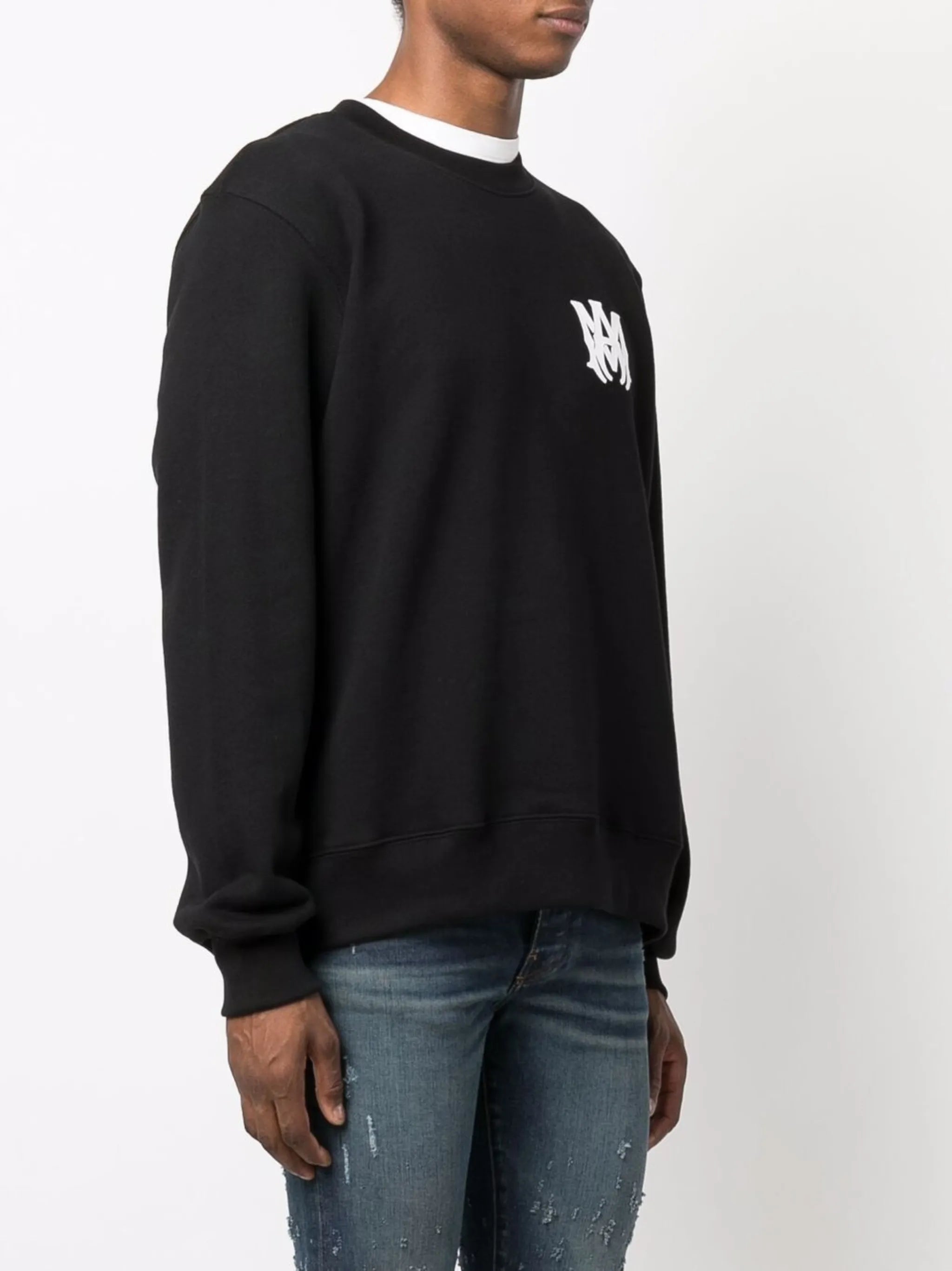 logo-print long-sleeve cotton sweatshirt