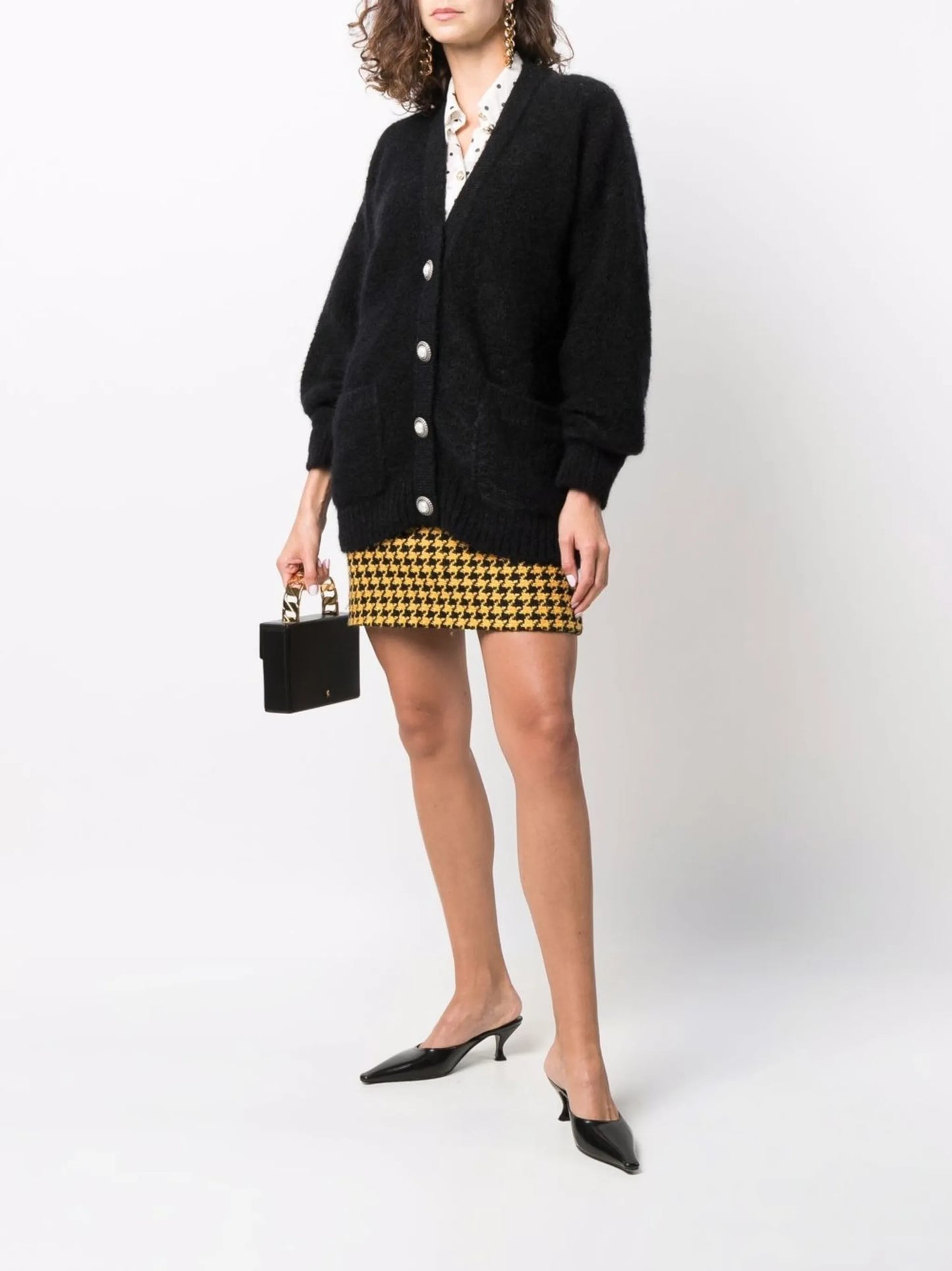 pearl butttons cardigan