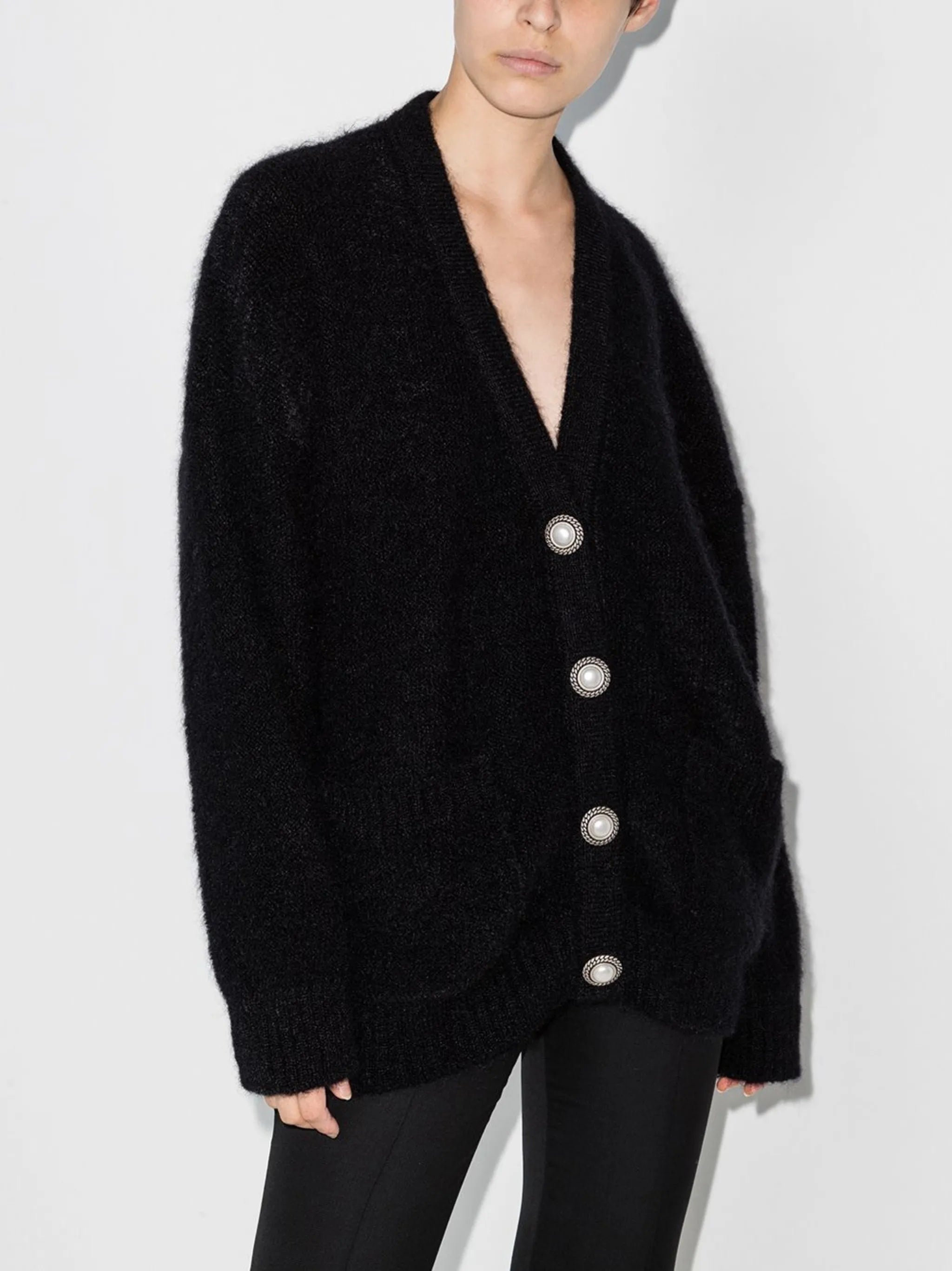 pearl butttons cardigan