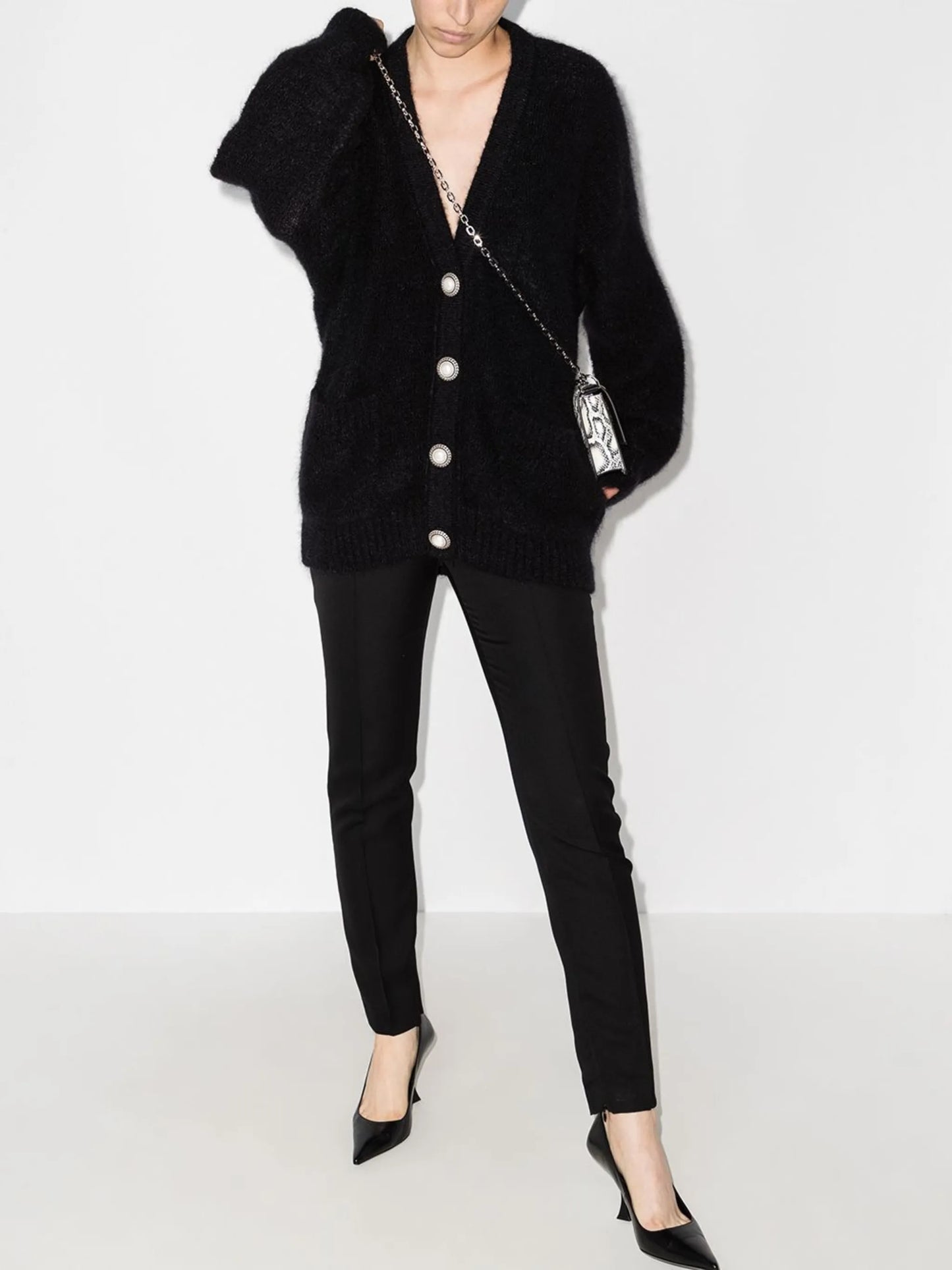 pearl butttons cardigan