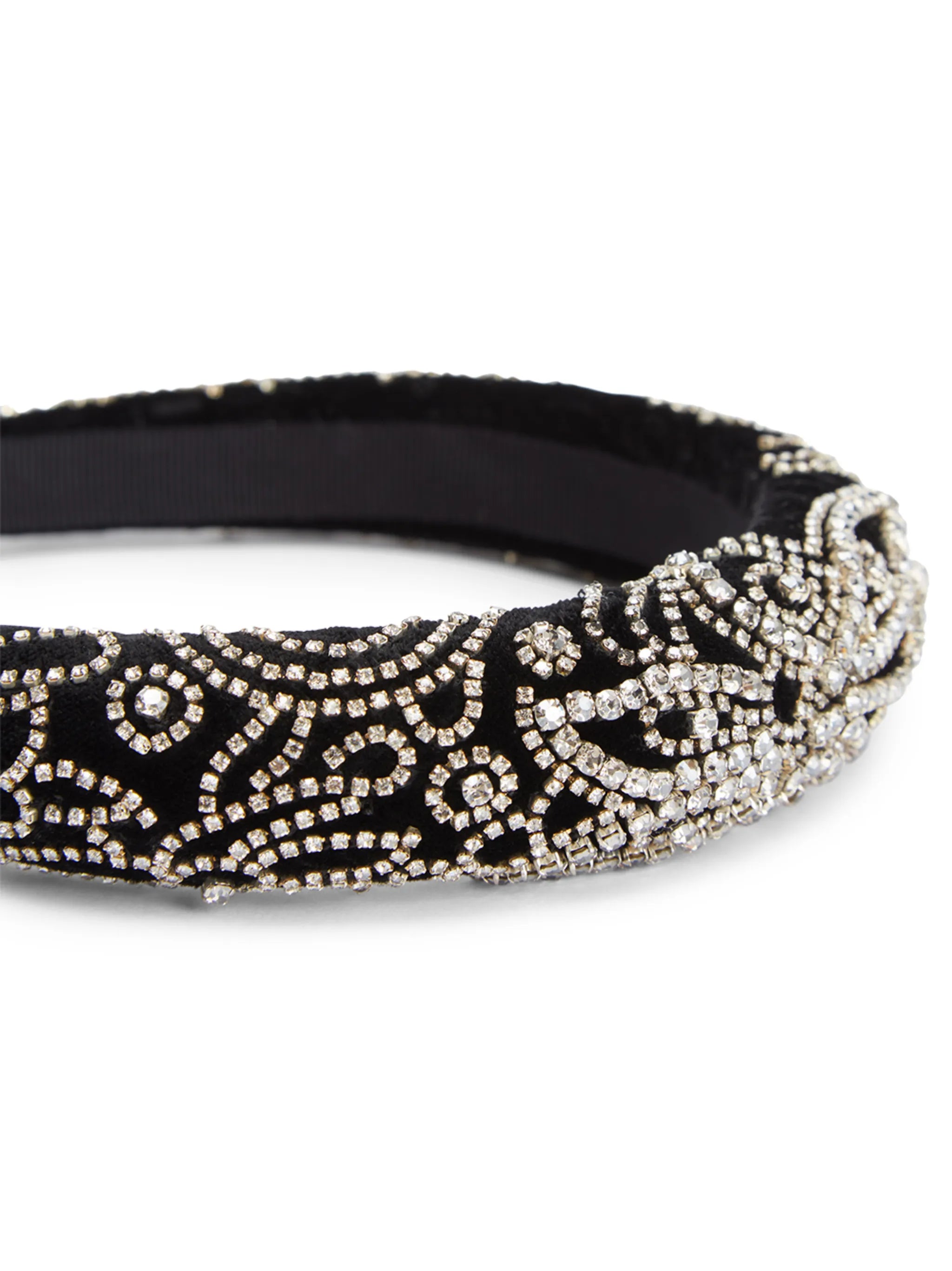 Indira crystal-embellished headband