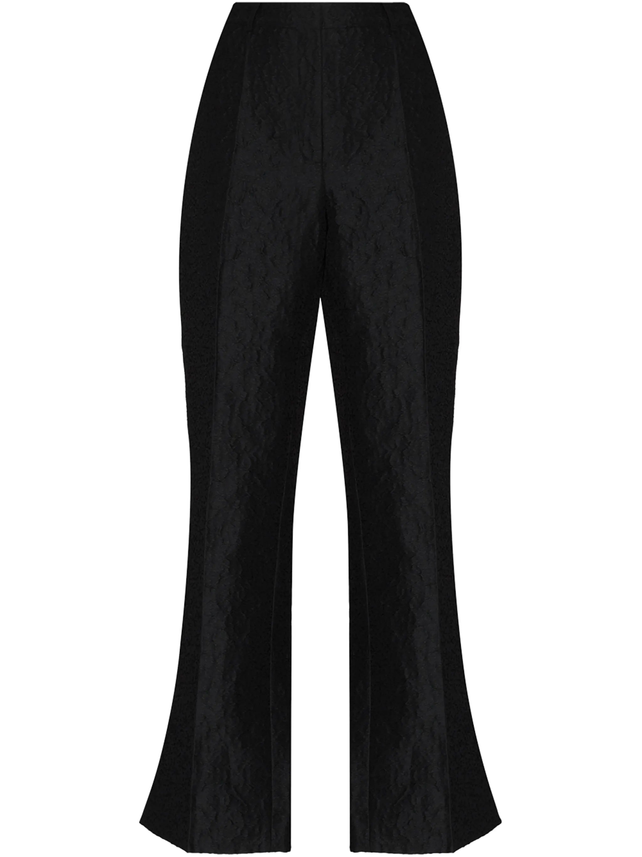 Elisabeth slim-leg cloqué trousers
