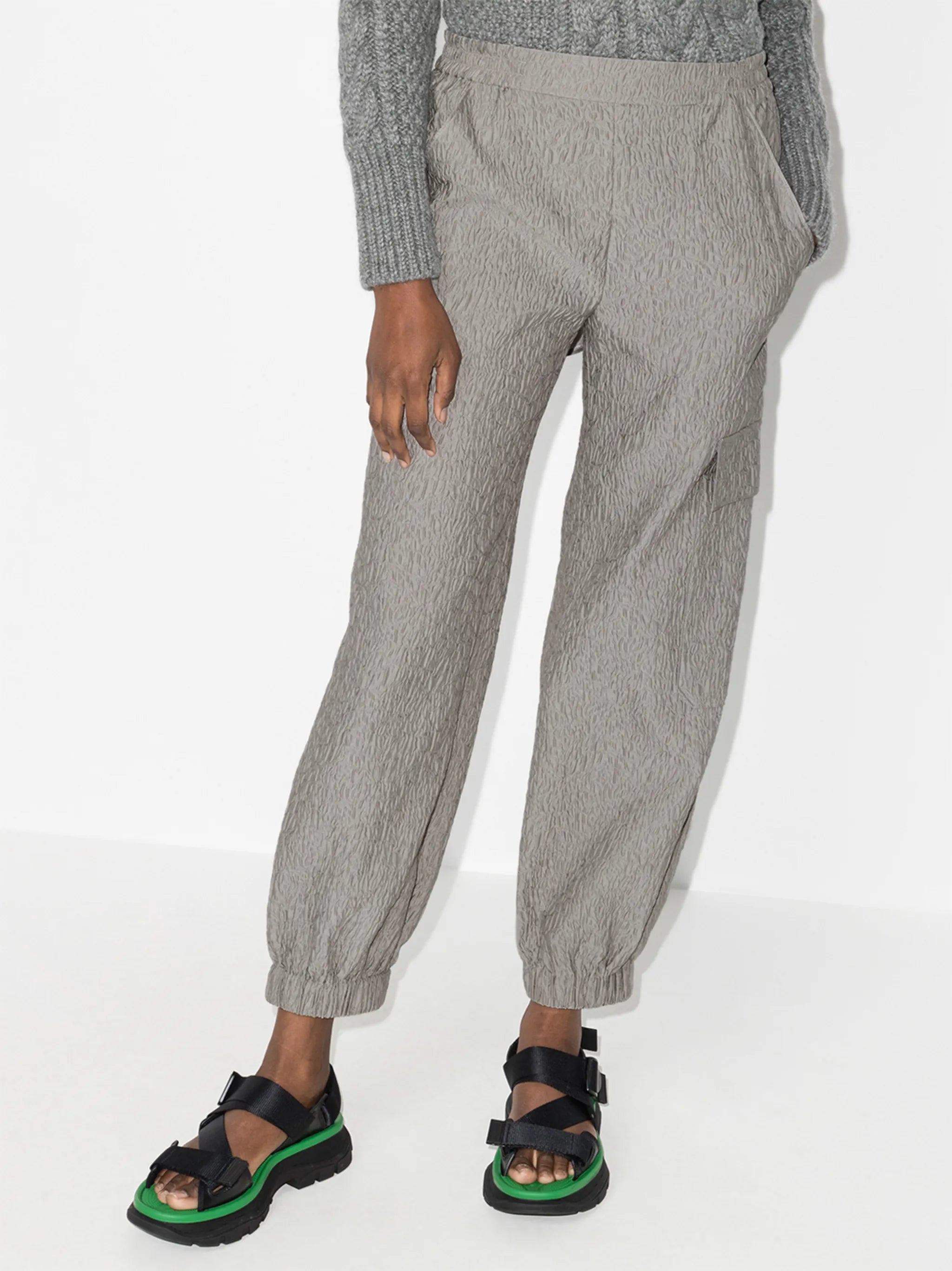 Jackson matelassé track pants