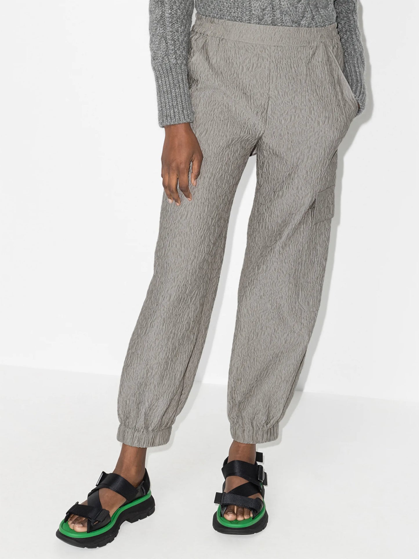 Jackson matelassé track pants