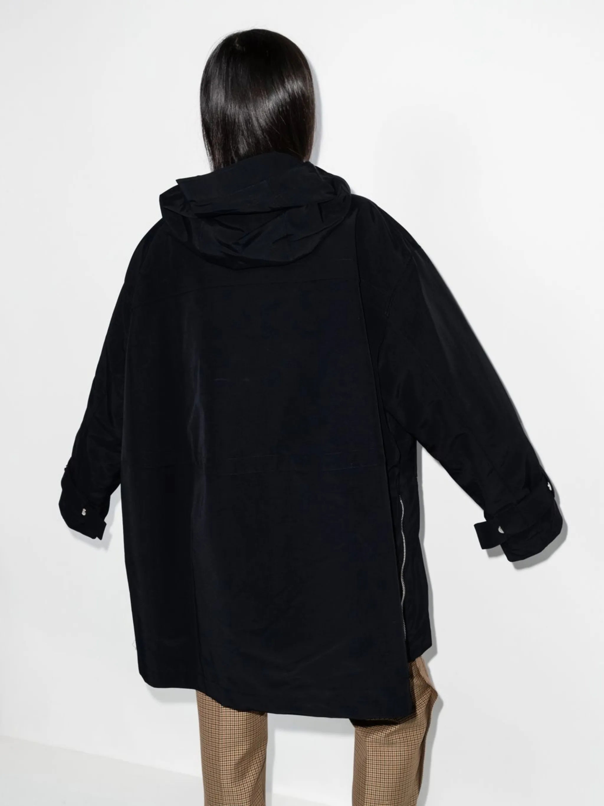 drawstring hooded jacket