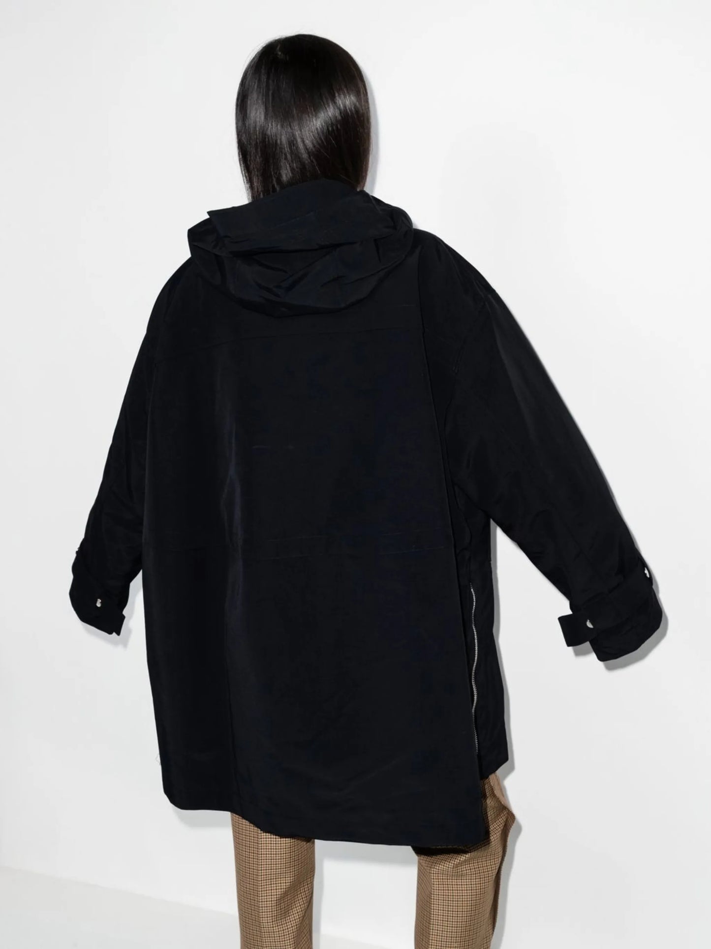 drawstring hooded jacket