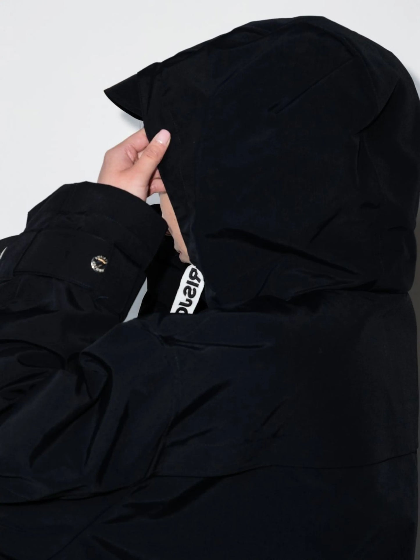 drawstring hooded jacket