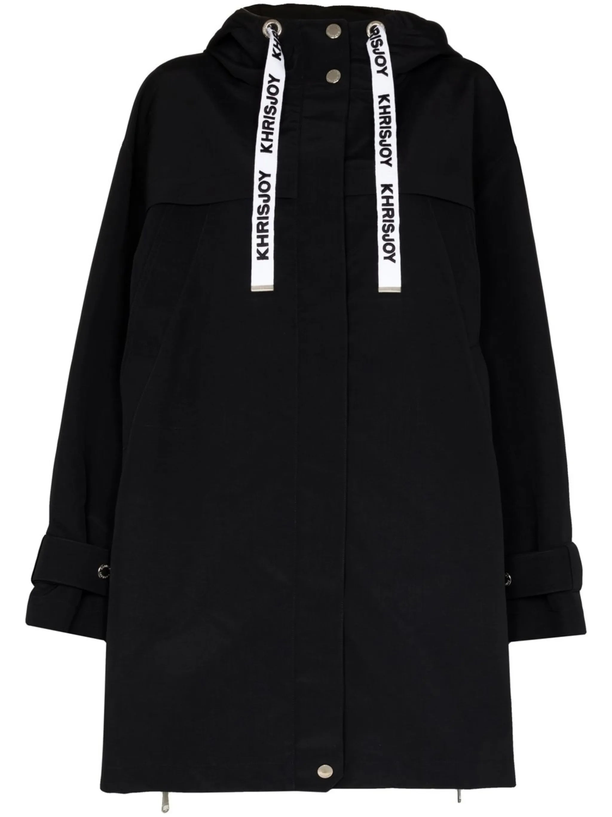 drawstring hooded jacket