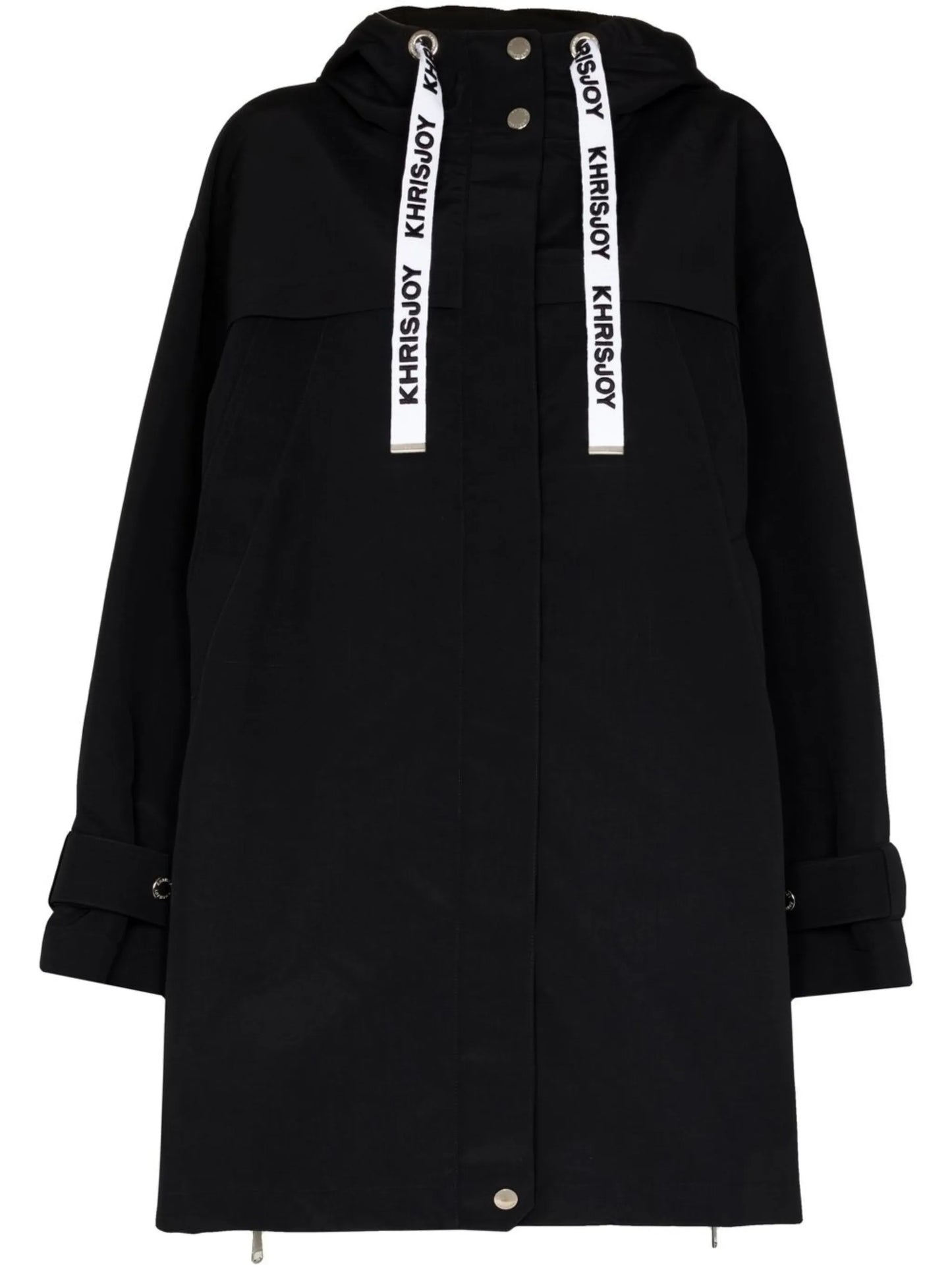 drawstring hooded jacket