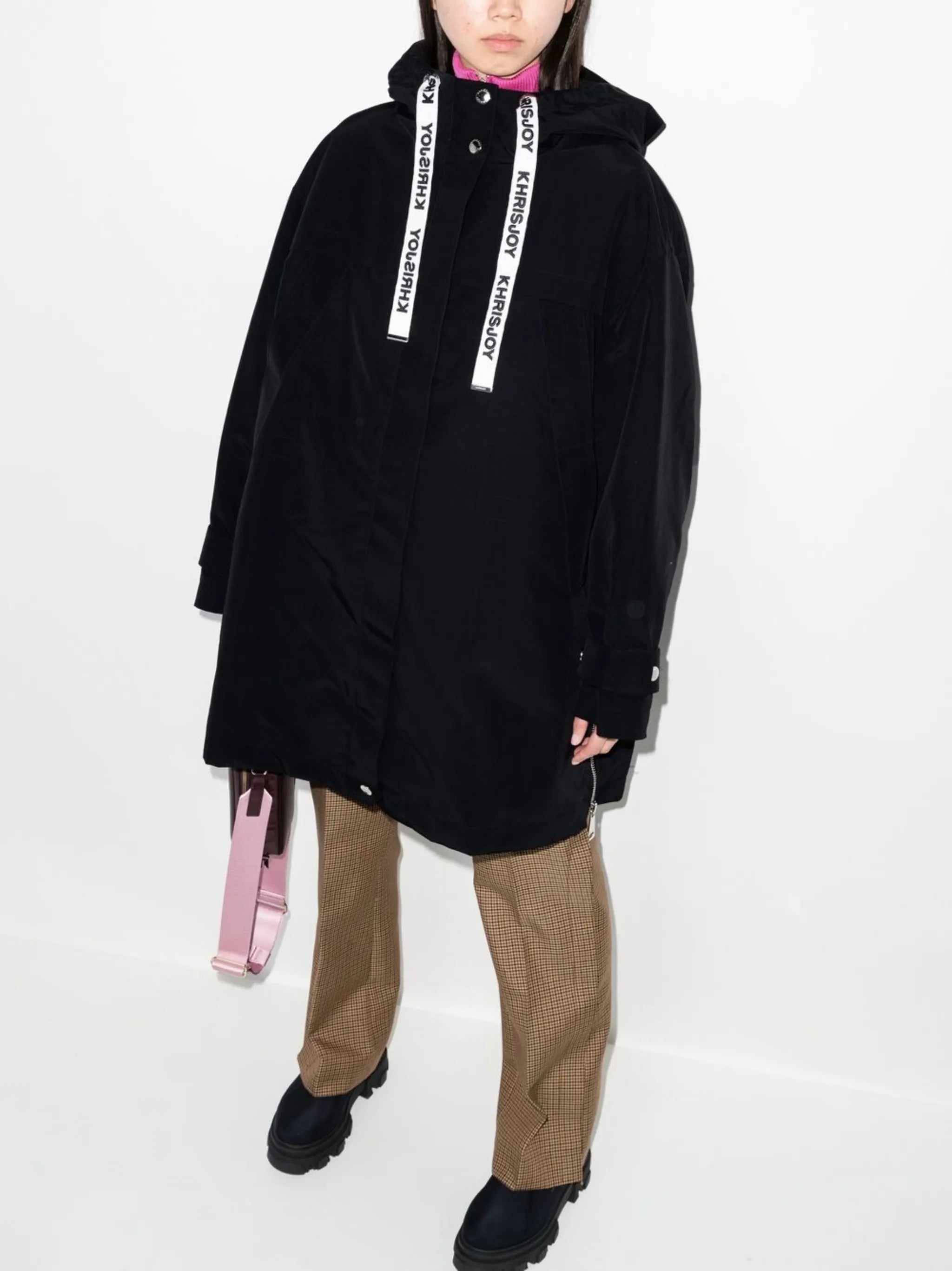 drawstring hooded jacket