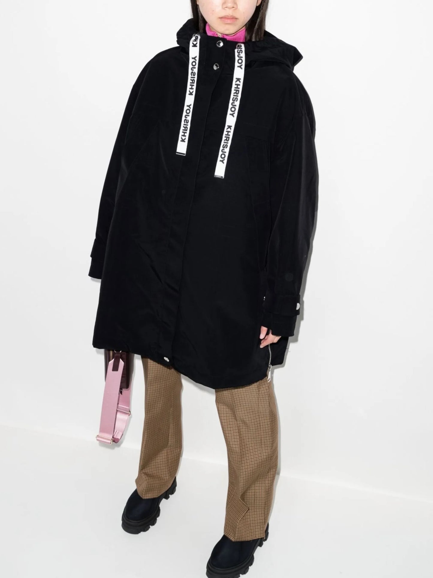 drawstring hooded jacket
