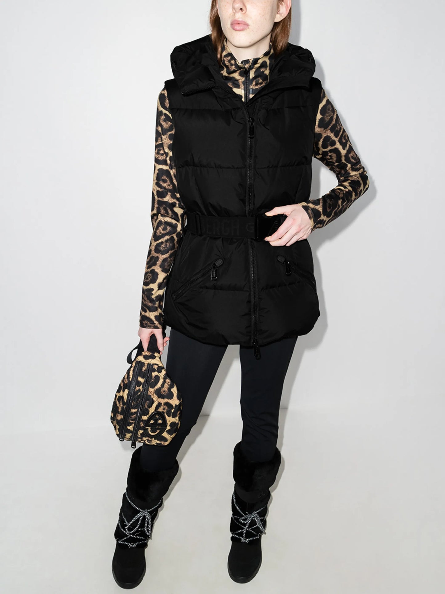 Mae sleeveless ski jacket