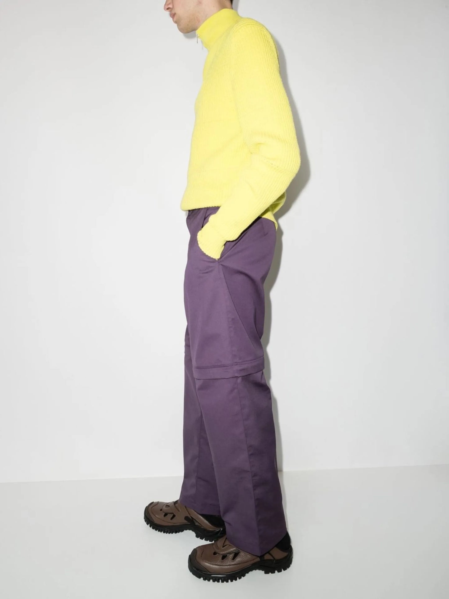 detachable loose-fit trousers