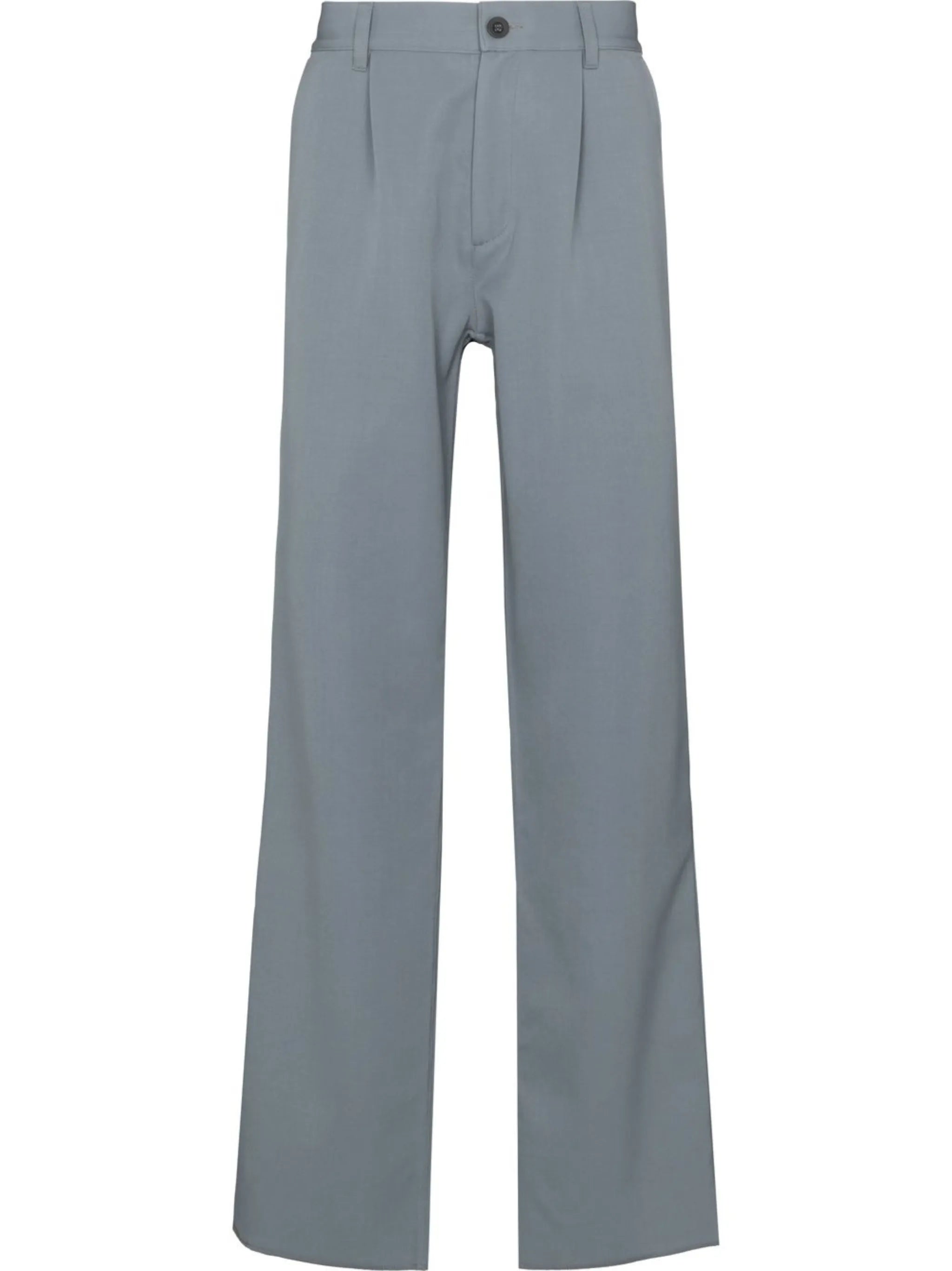 straight-leg tailored trousers