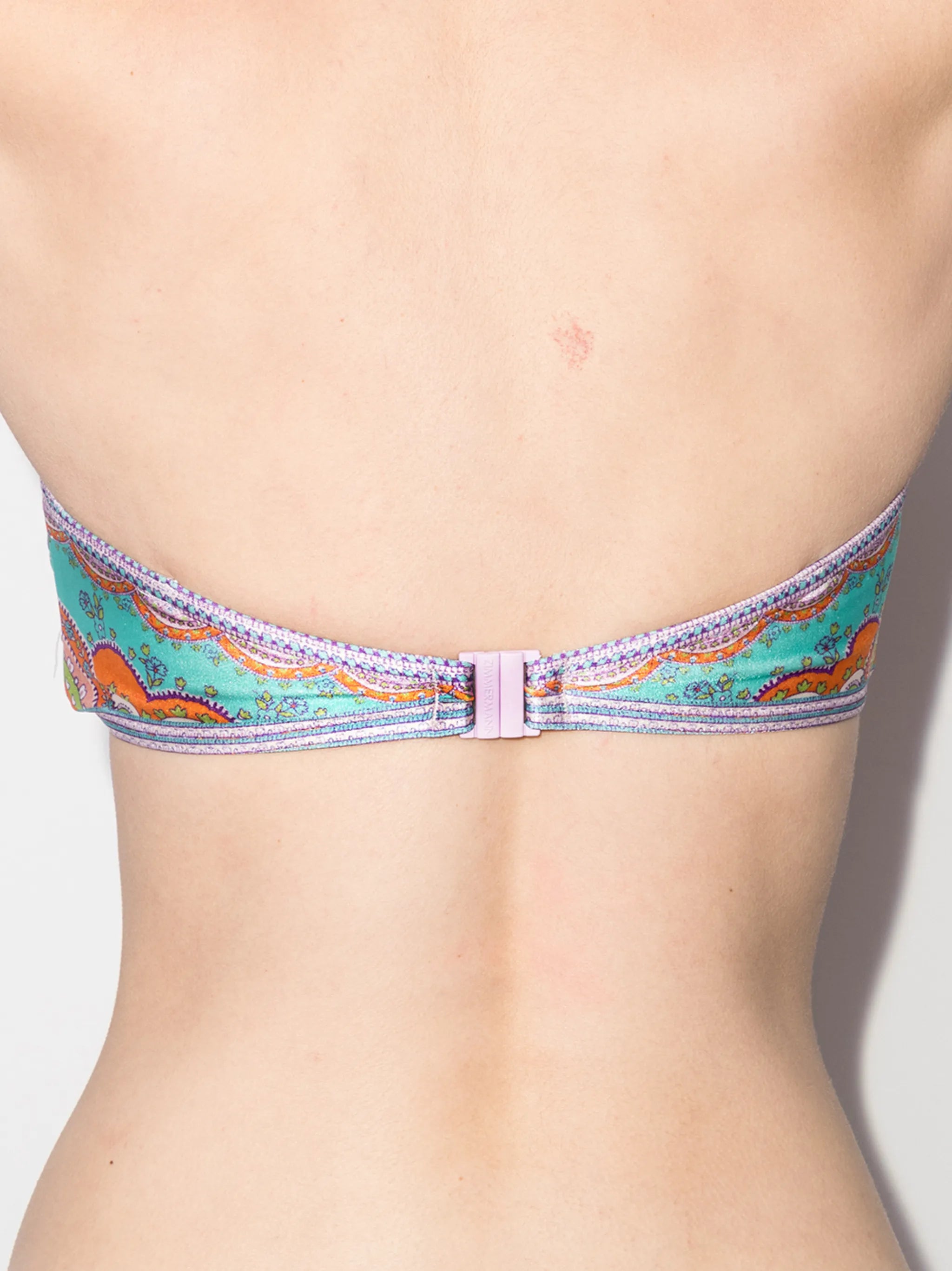 Lola scarf-tie bandeau bikini top