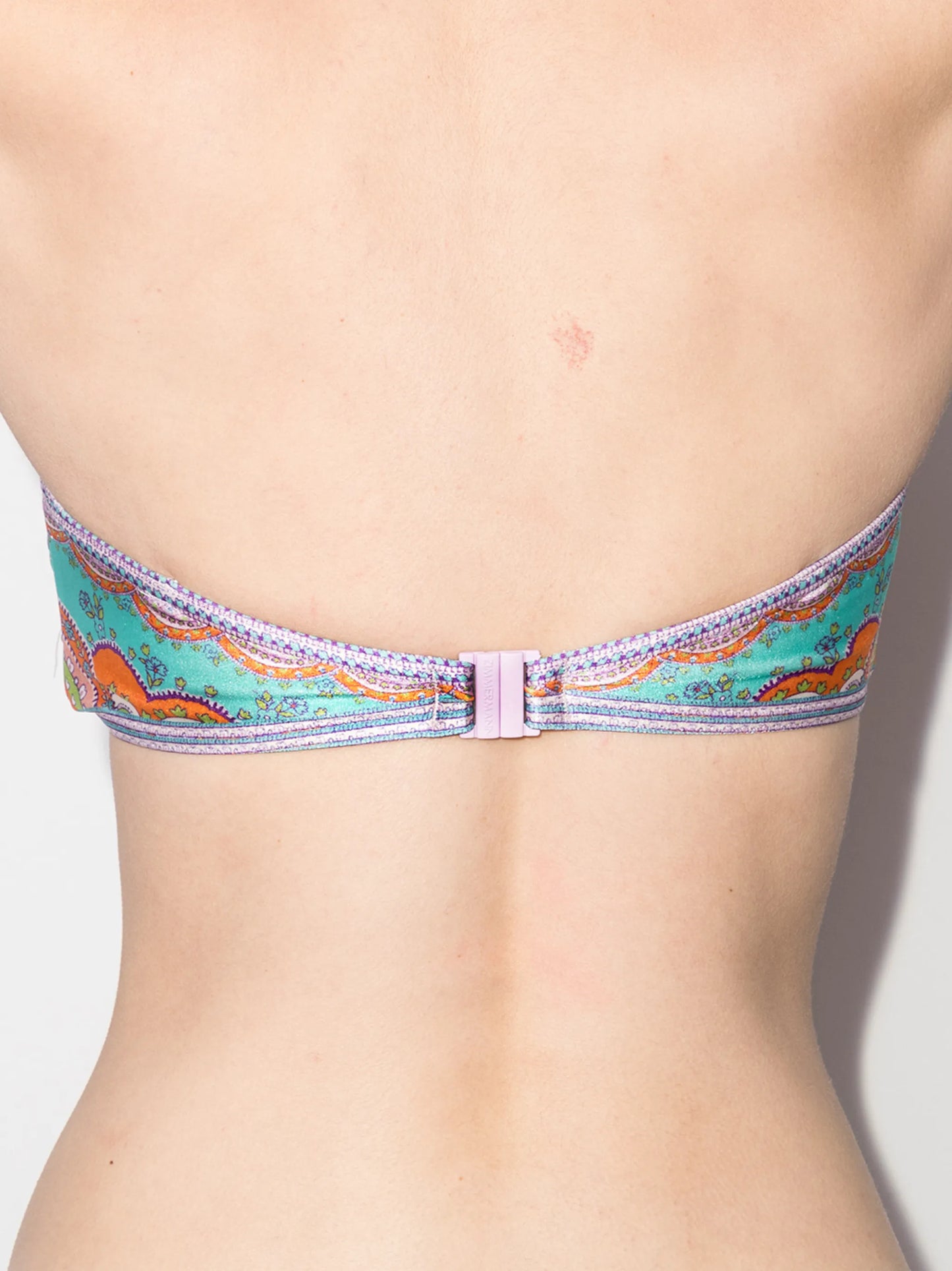 Lola scarf-tie bandeau bikini top