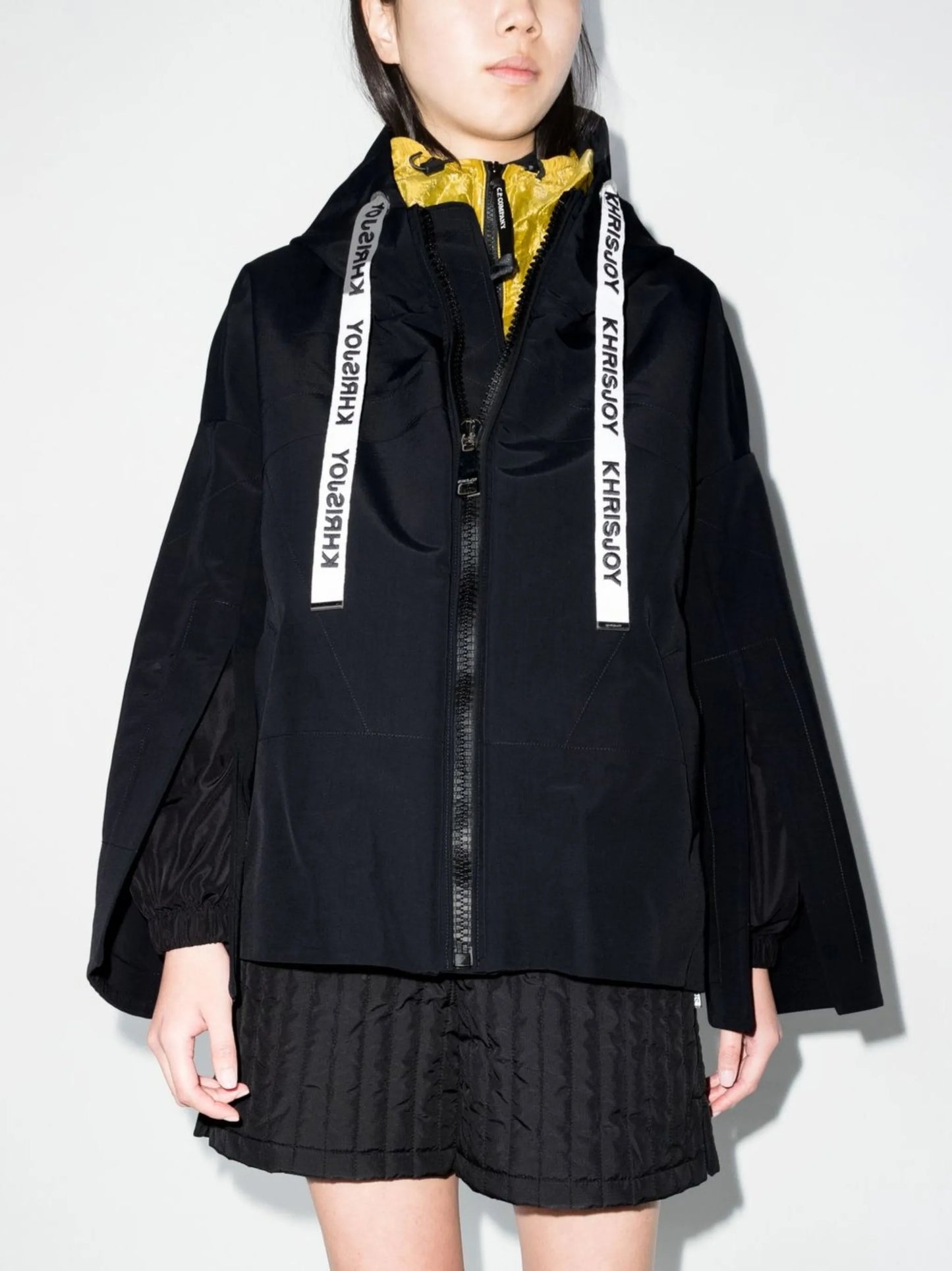 hooded shell jacket