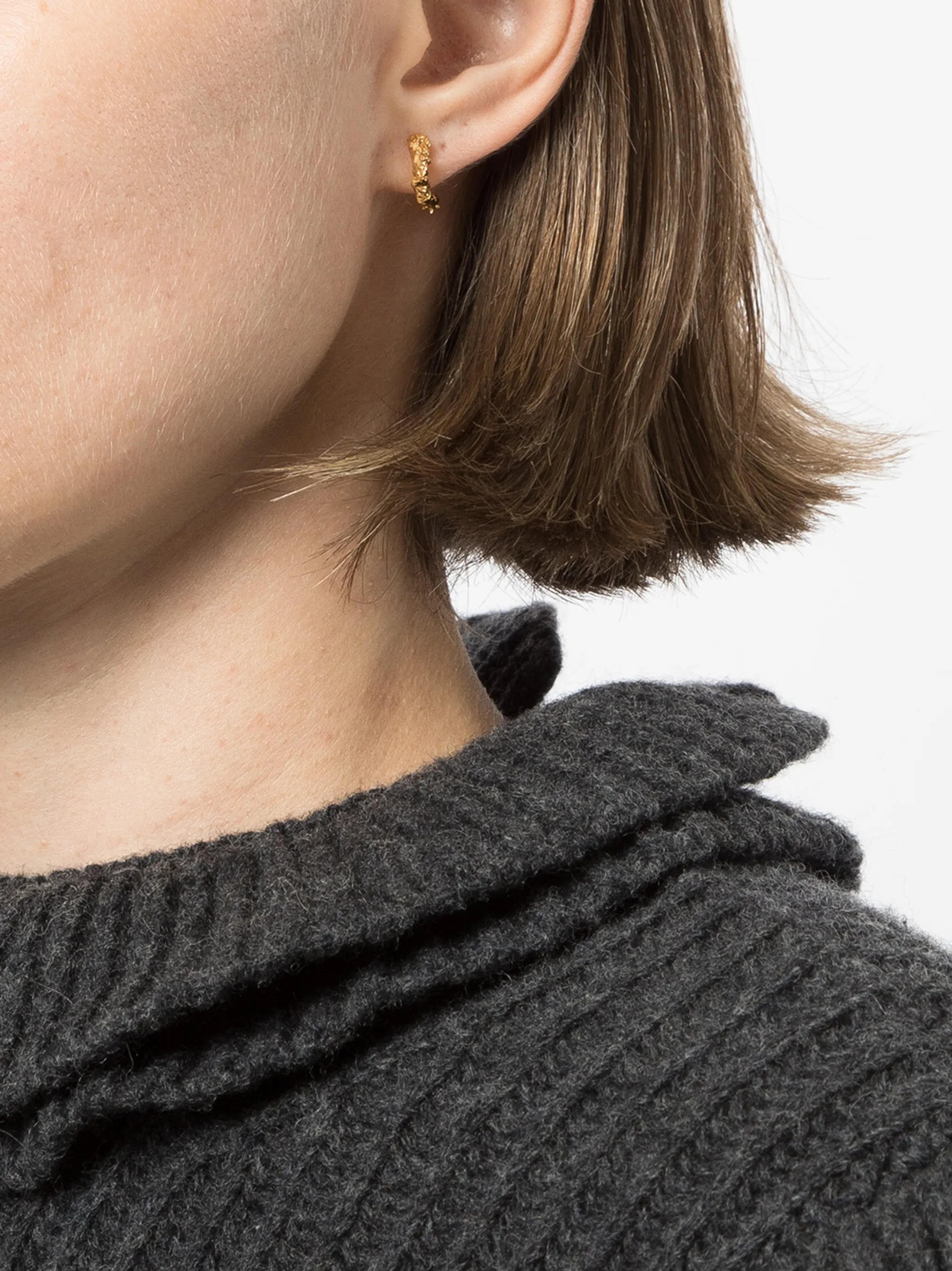 chain-link detail earrings