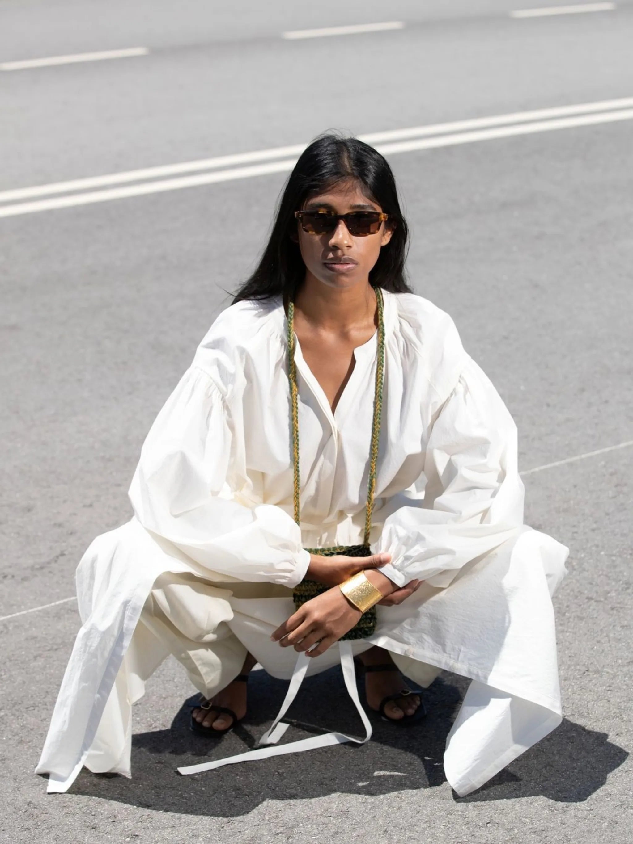 tortoiseshell rectangle-frame sunglasses