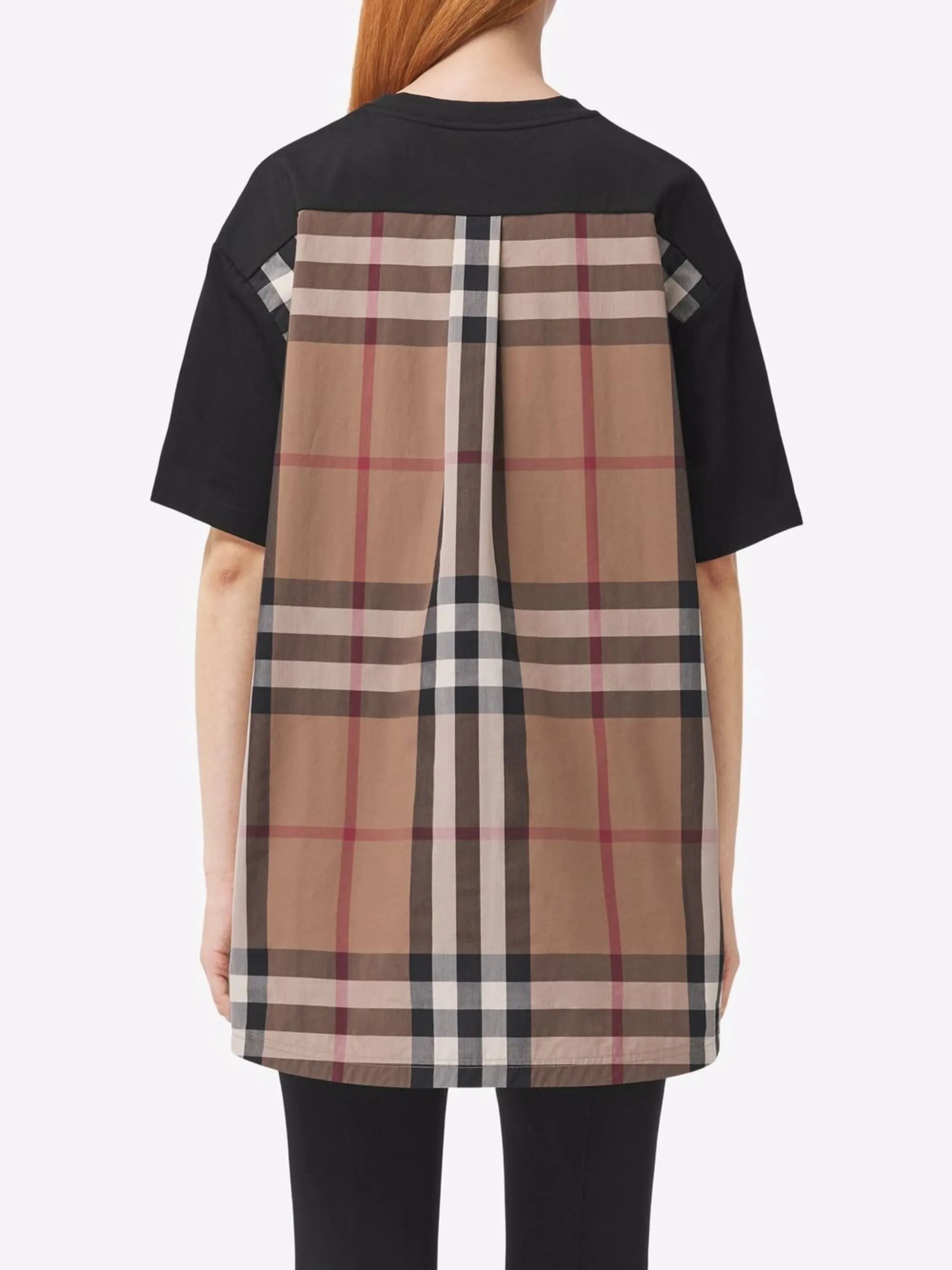 check-panel T-shirt