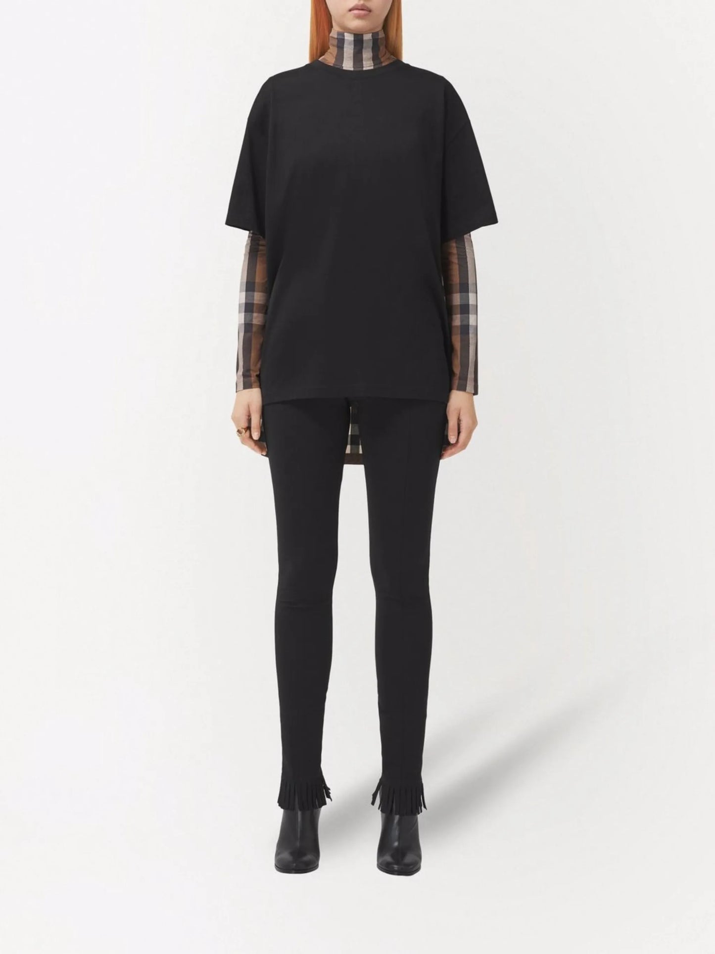 check-panel T-shirt