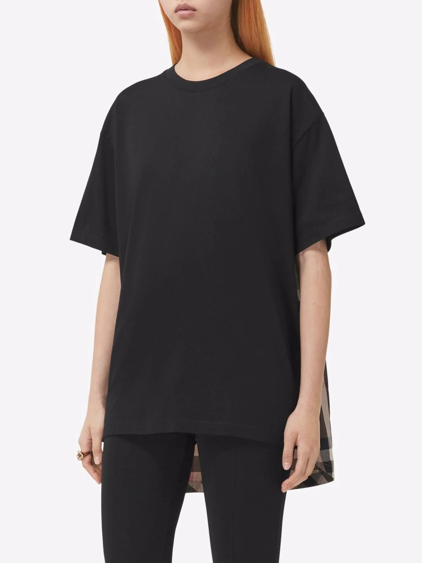 check-panel T-shirt