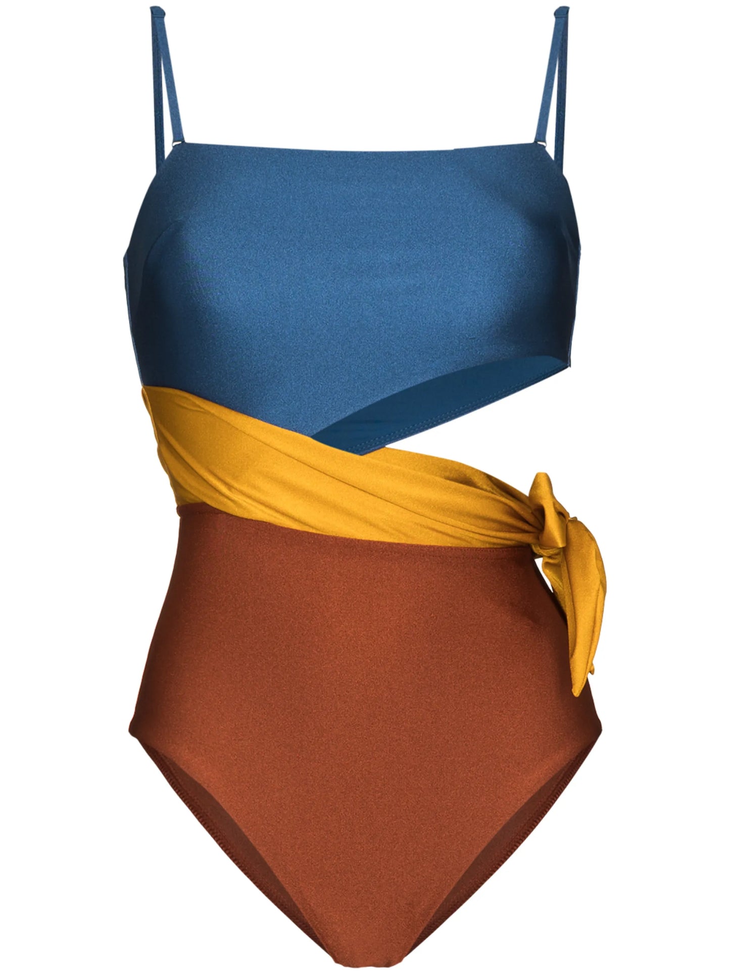 Andie spliced scarf-tie swimsuit