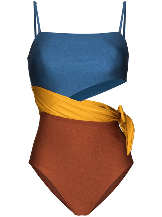 Andie spliced scarf-tie swimsuit