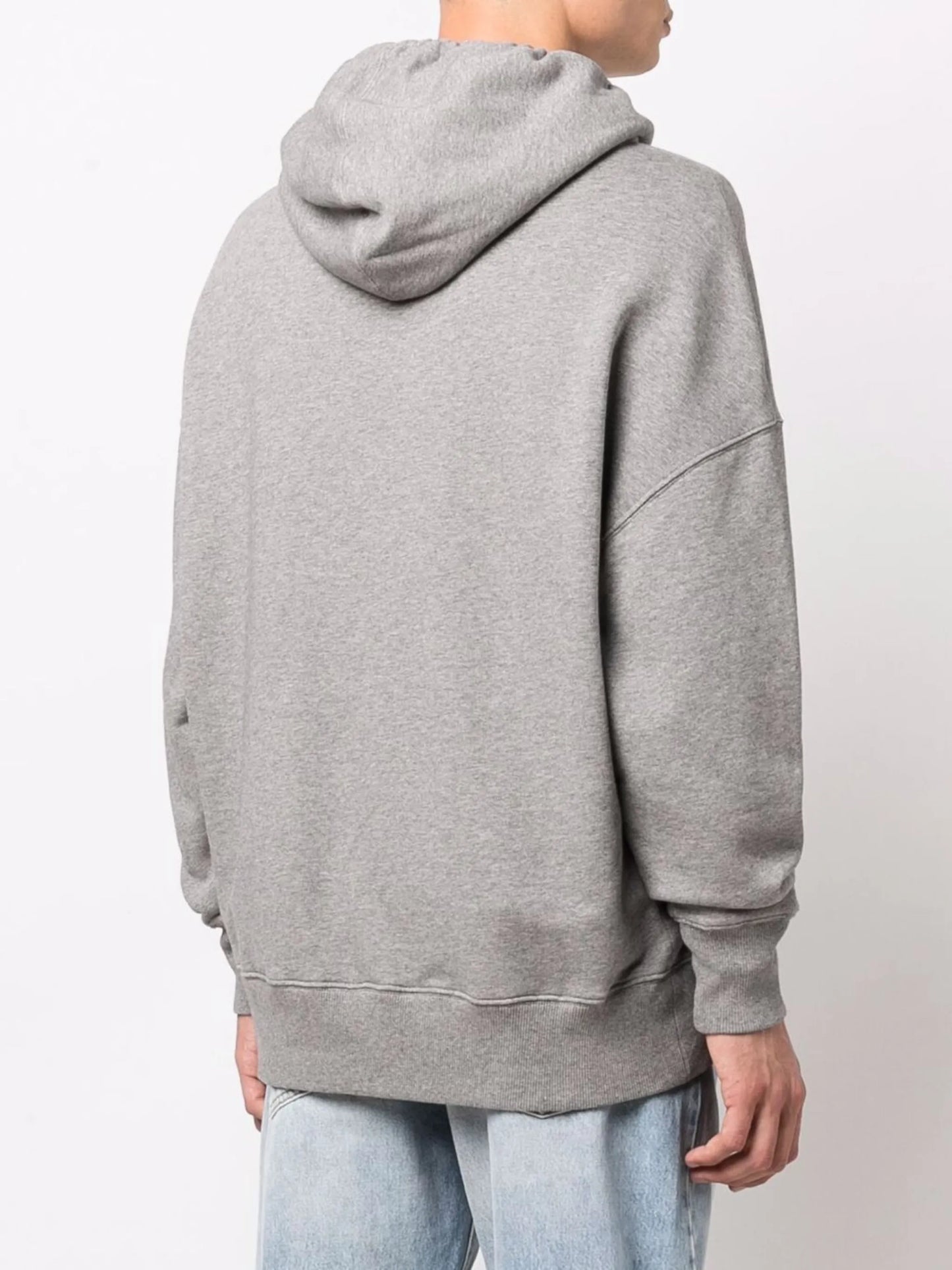 logo-print cotton hoodie