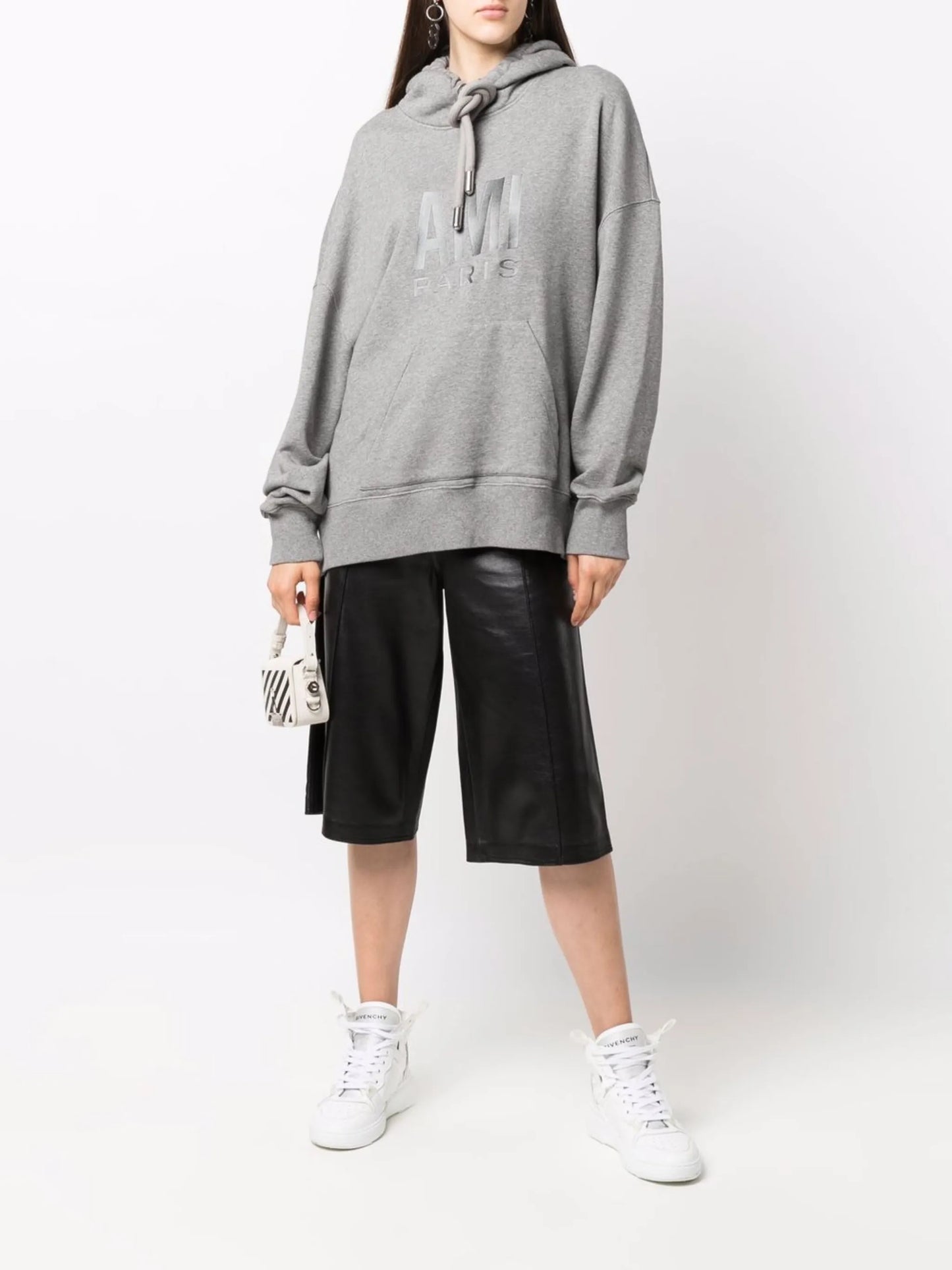 logo-print cotton hoodie
