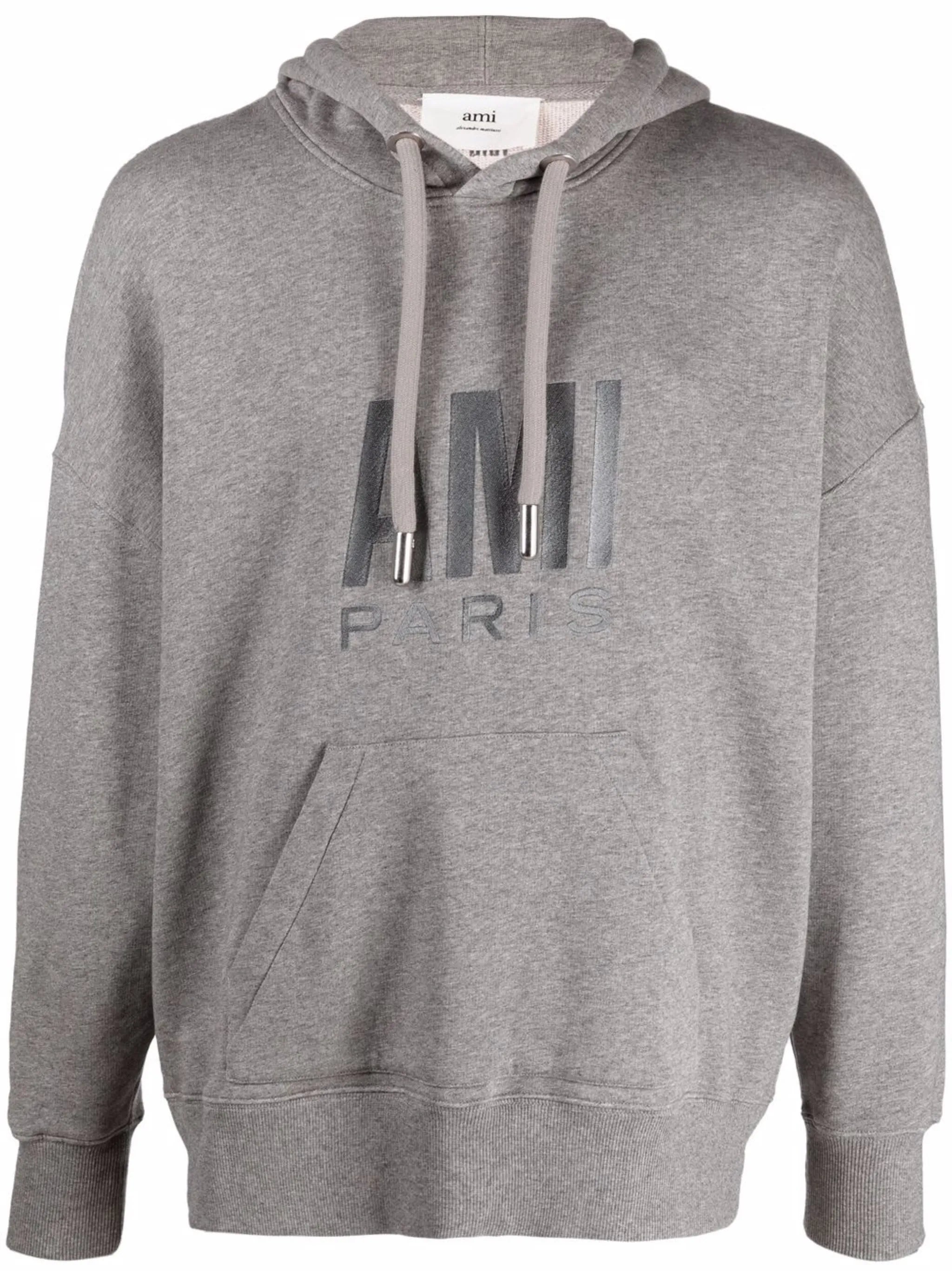 logo-print cotton hoodie