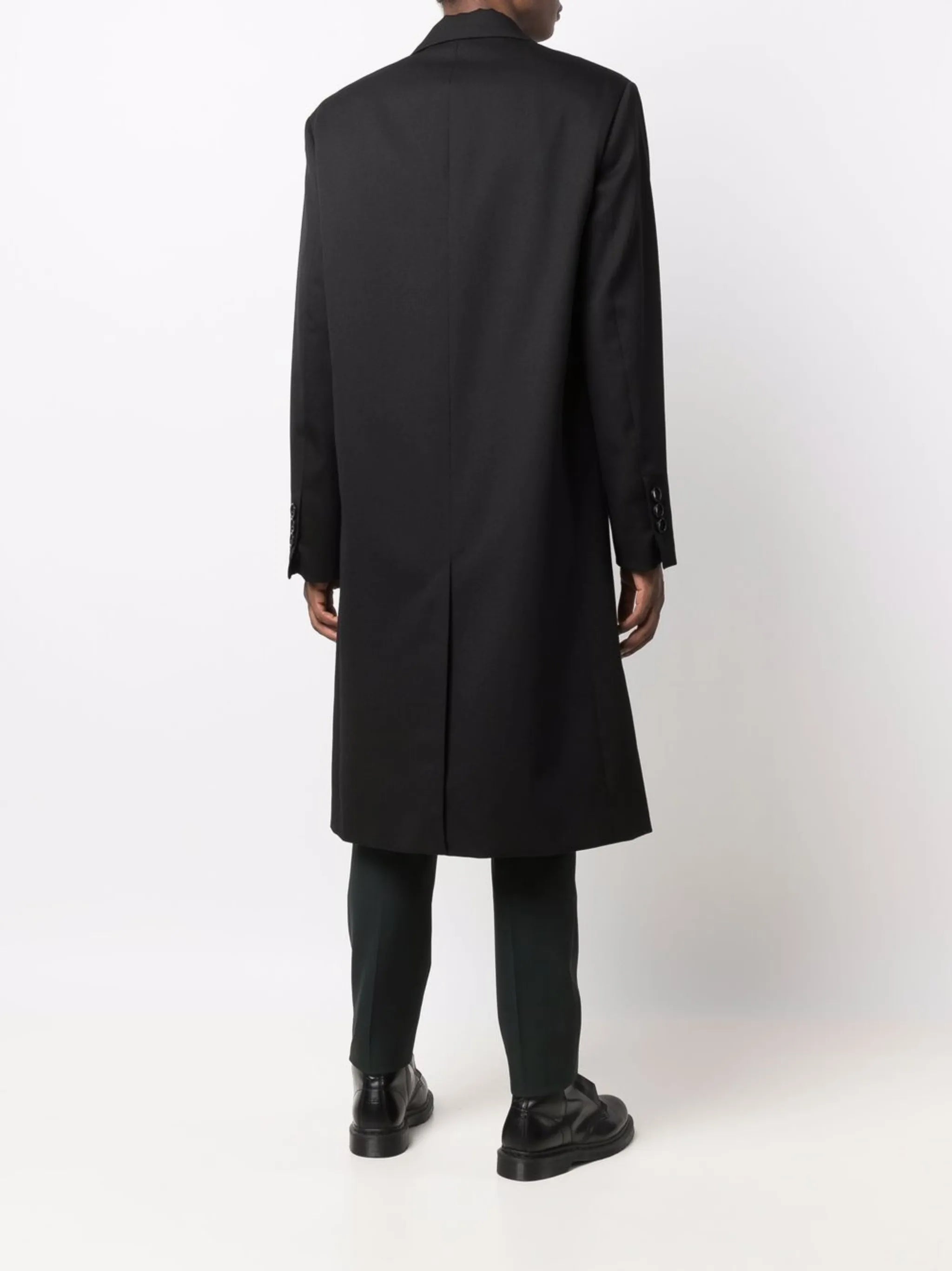 single-breasted overcoat