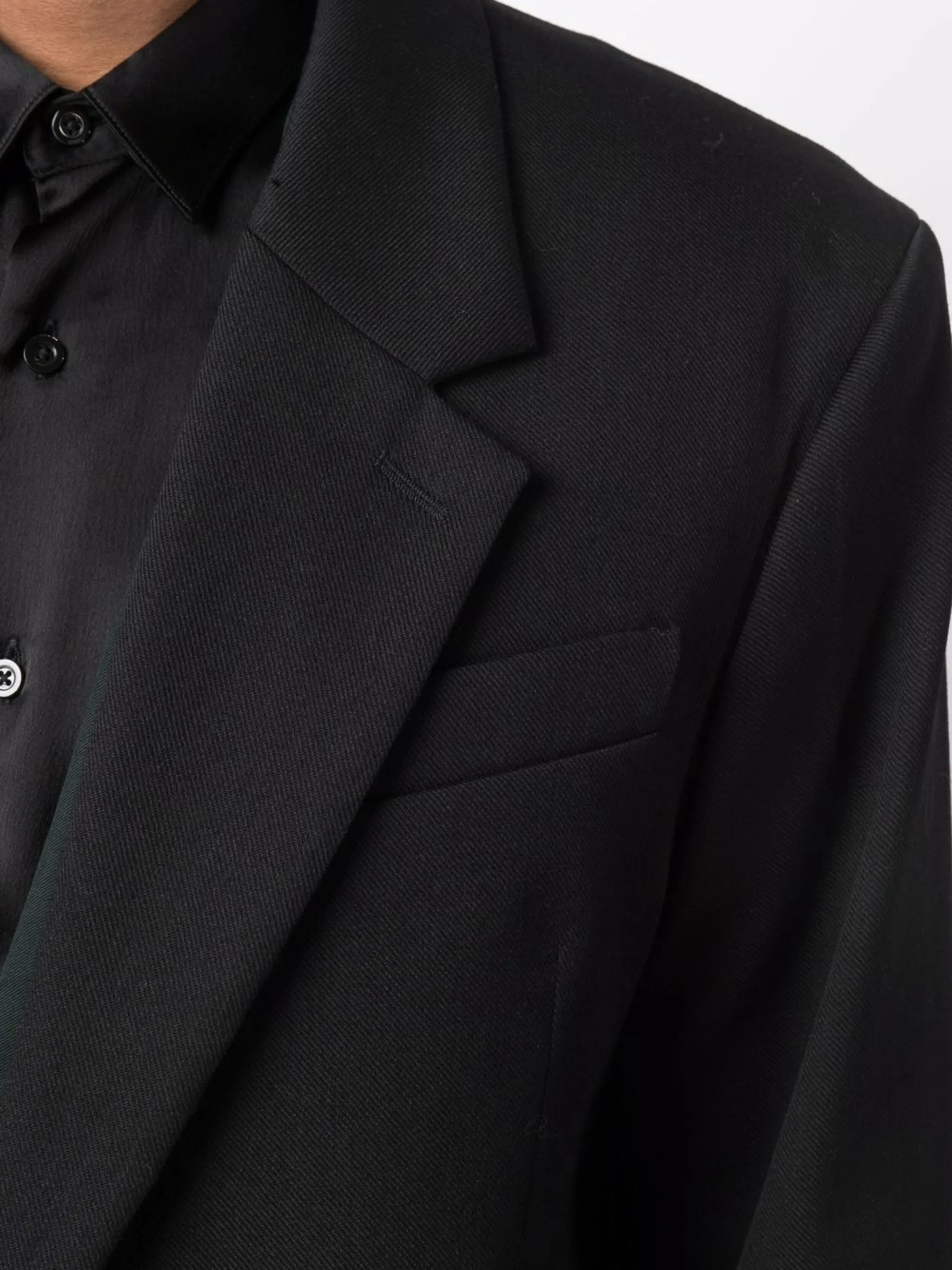 single-breasted overcoat